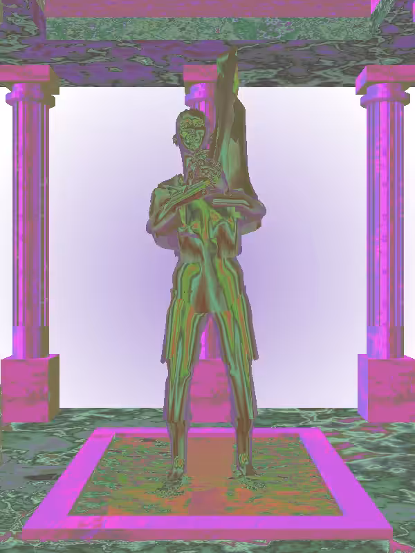 HeavenComputer: The Cheering Old Bronze Woman #3341