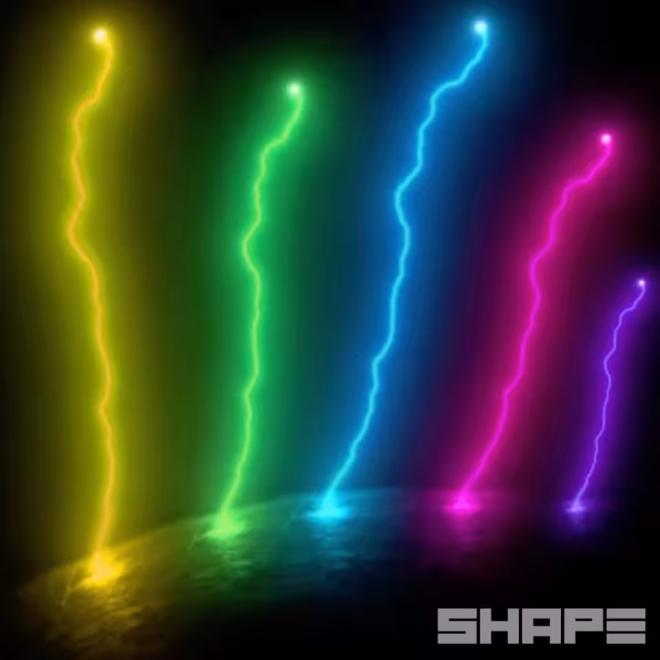 #100 different shapes: #056 - Neon Strike