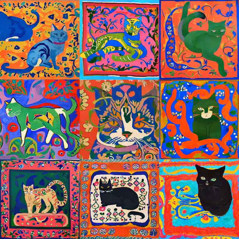99 Patchworks of 9 Lives #18