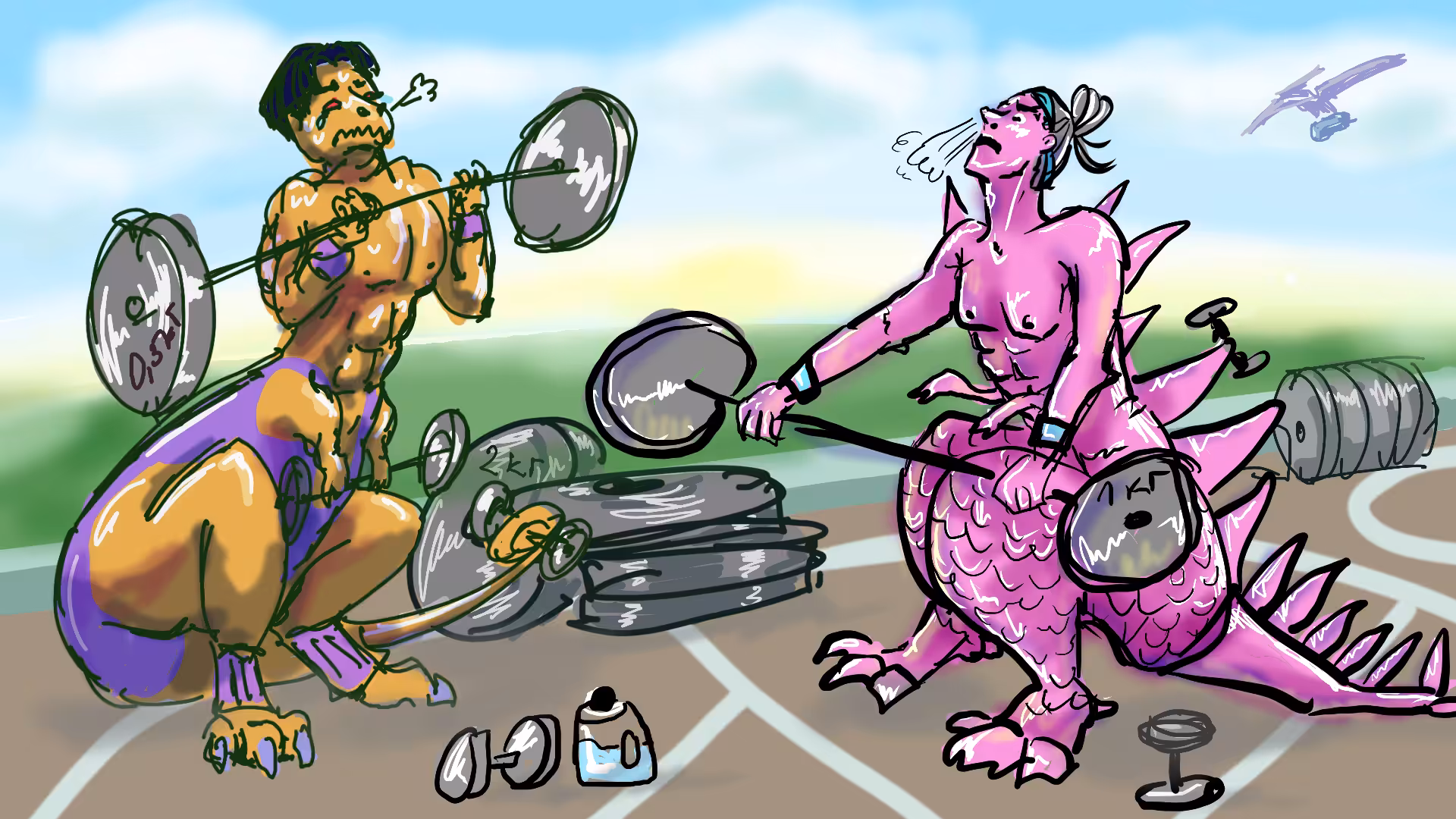 Health day on playground