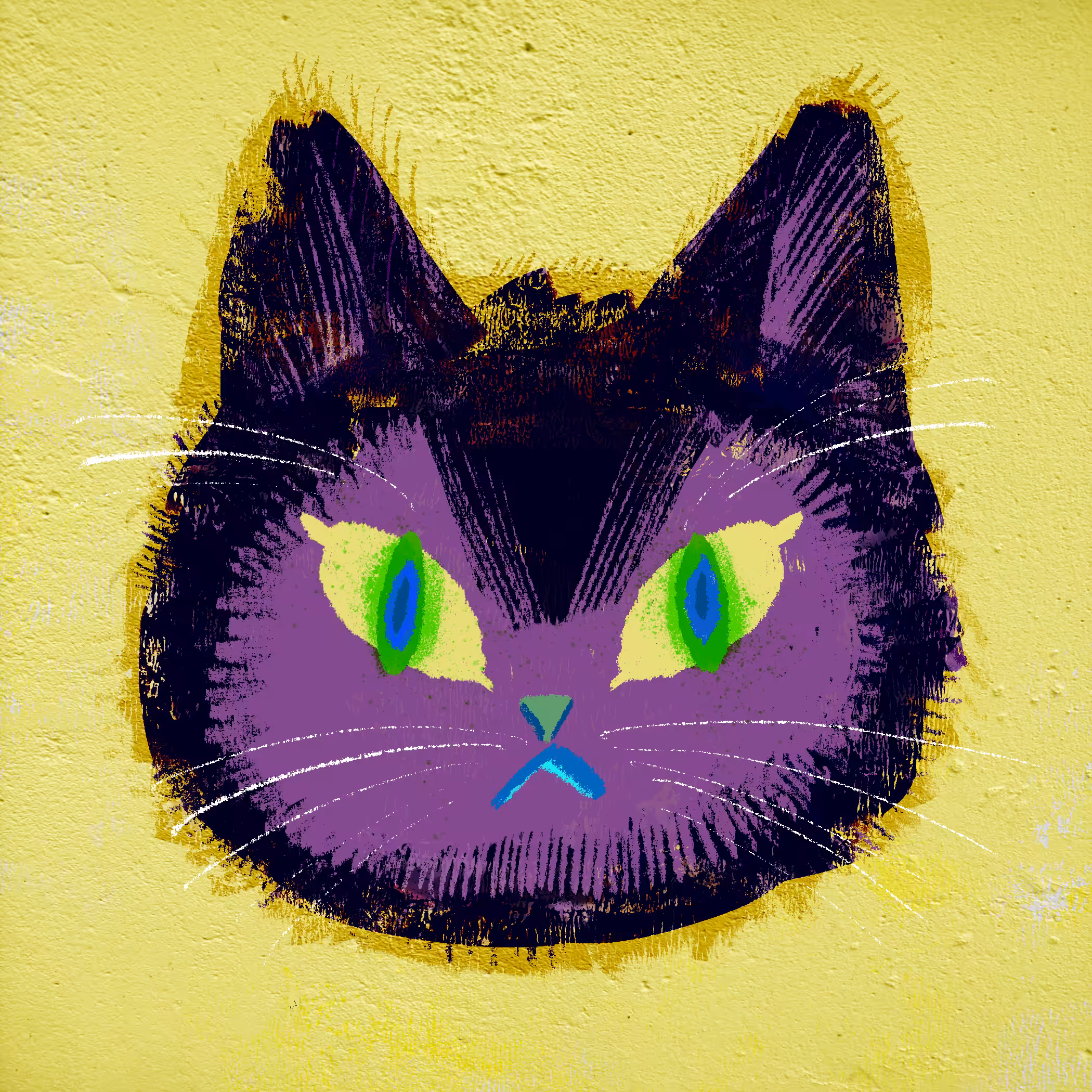 Purple cat #023