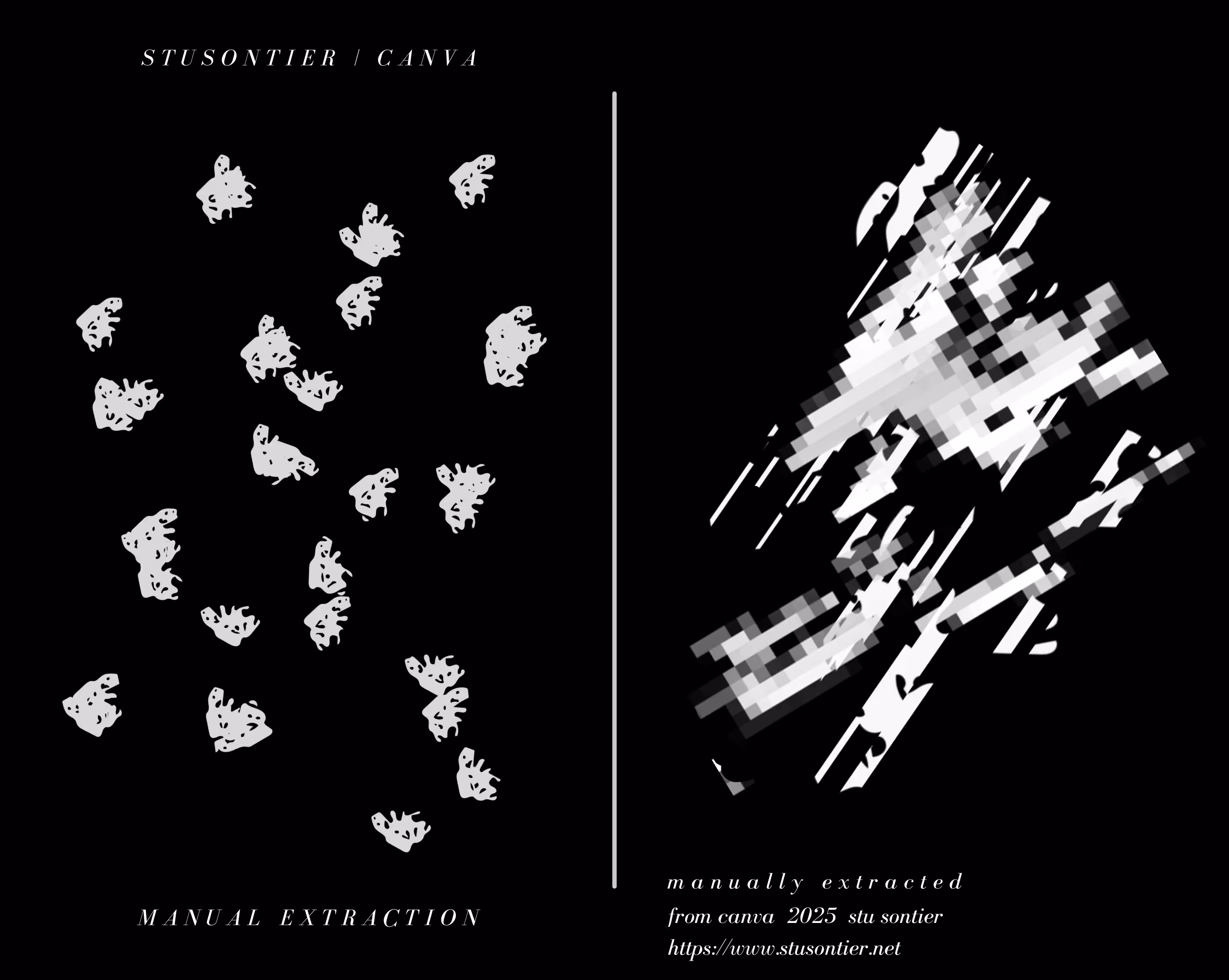 manually extracted