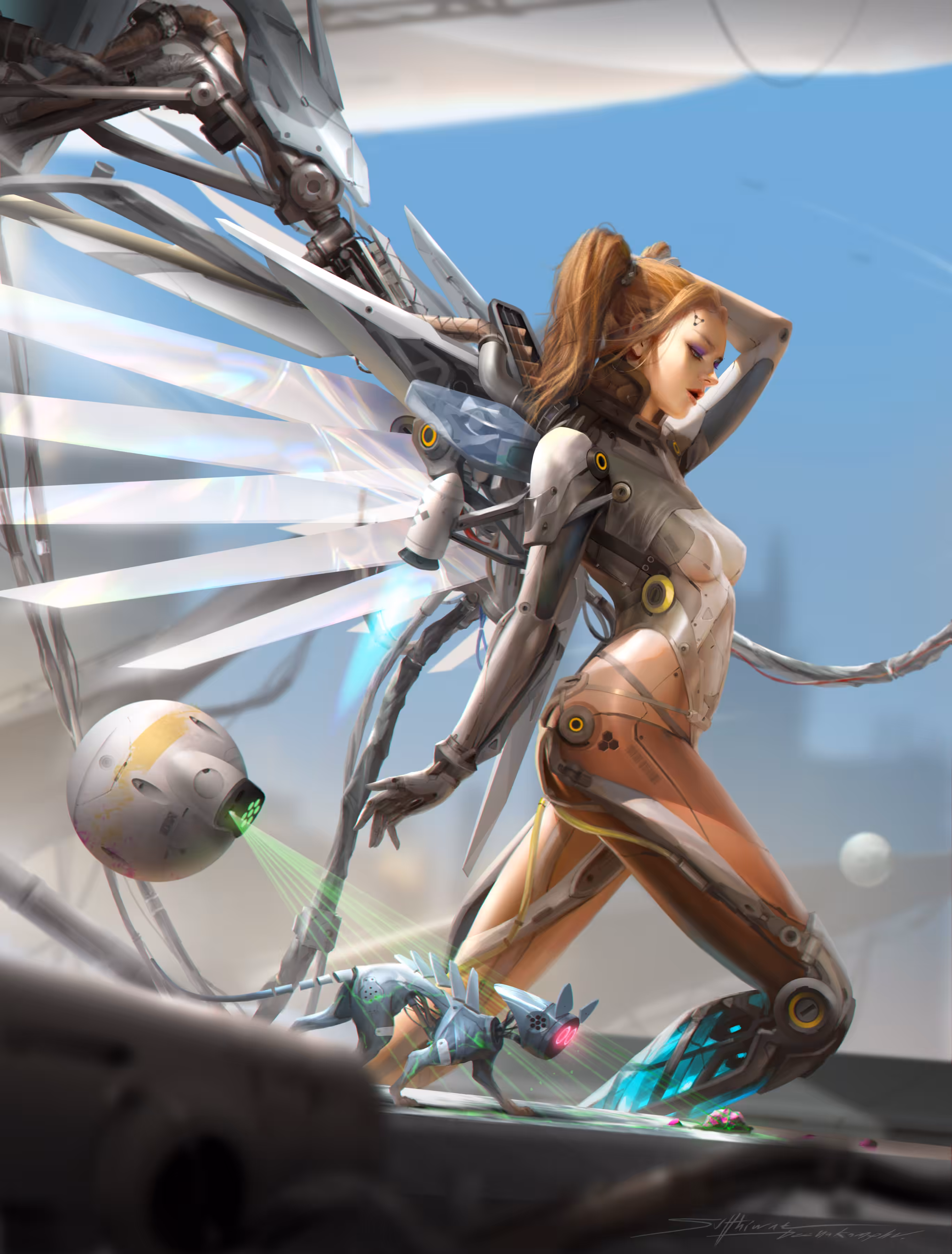 Cyberpunk angel #000.1