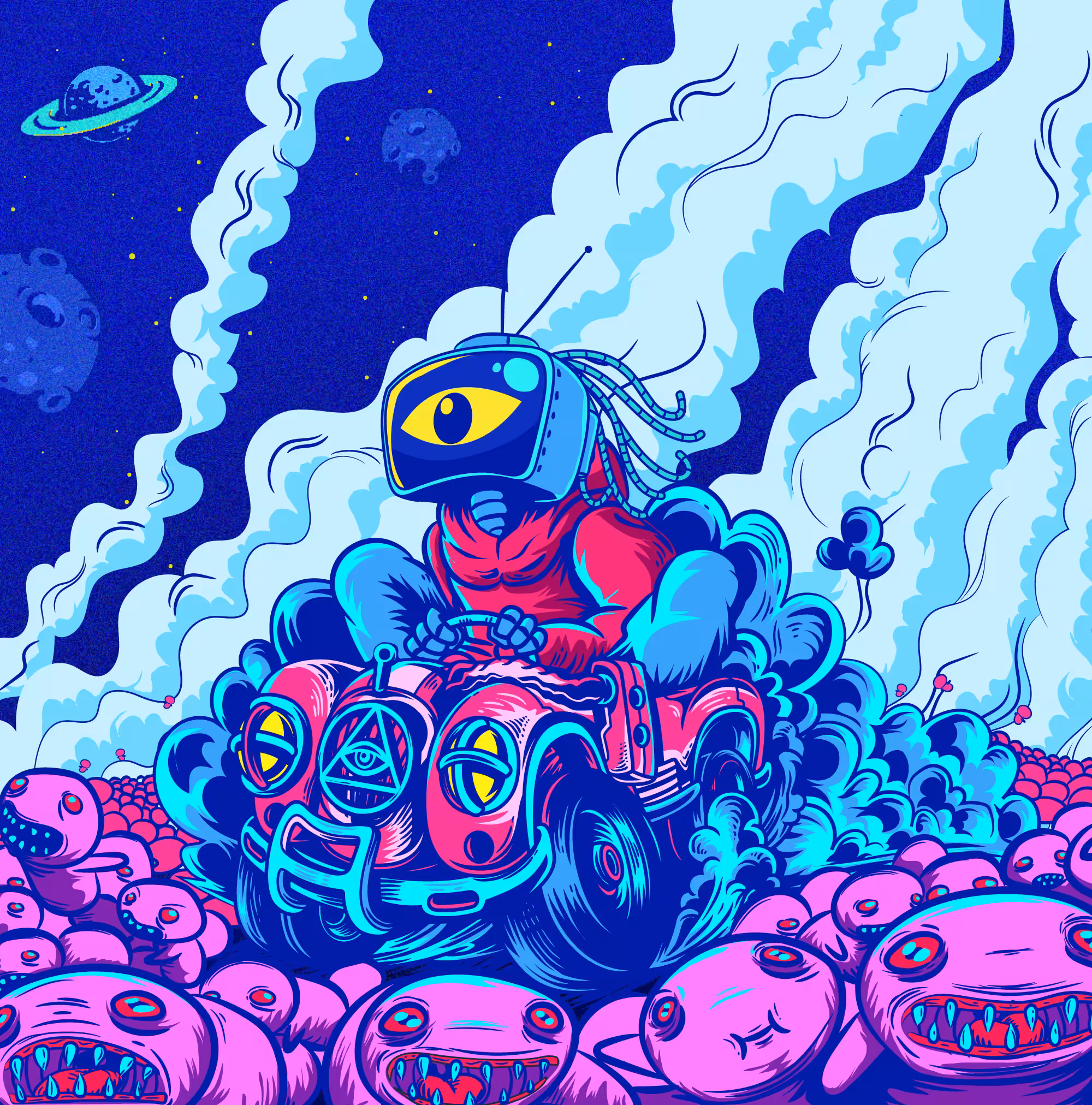 Riding in unknown planet