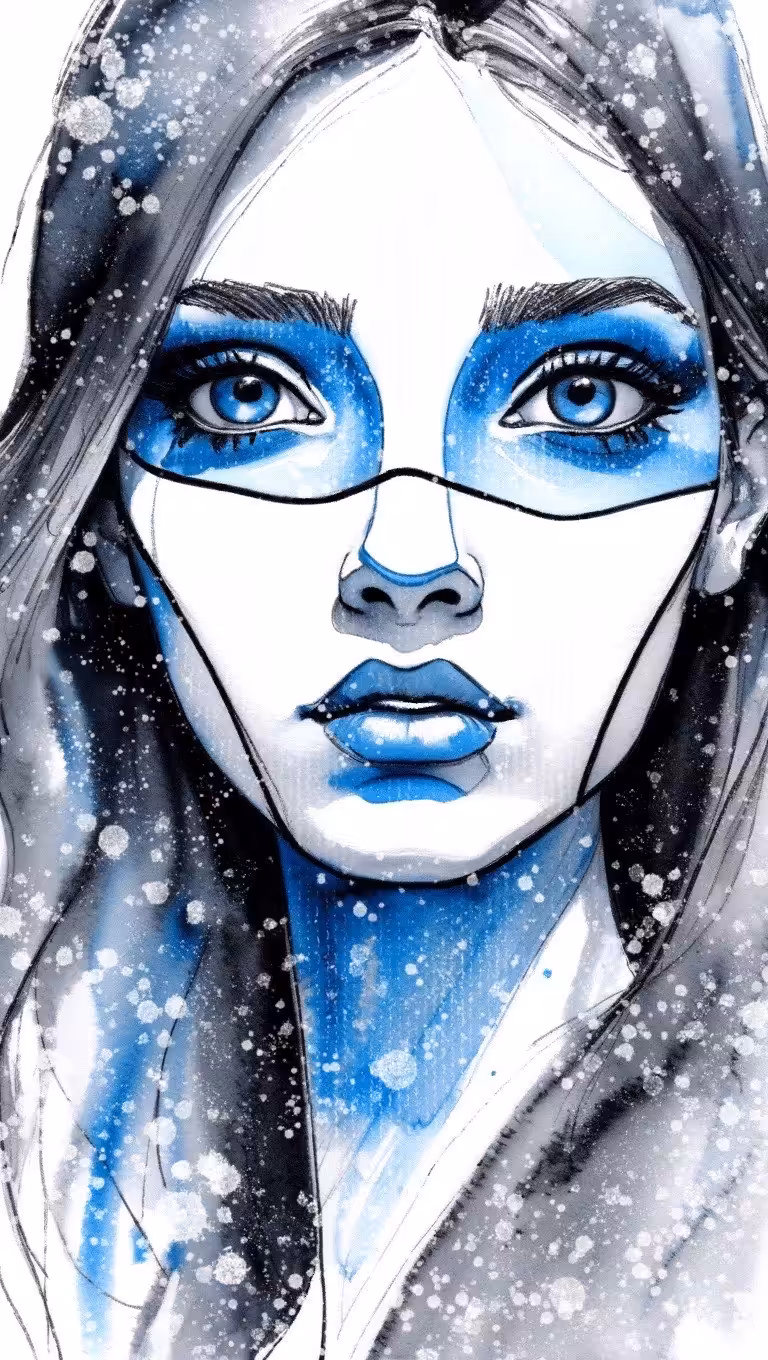 blue face #9