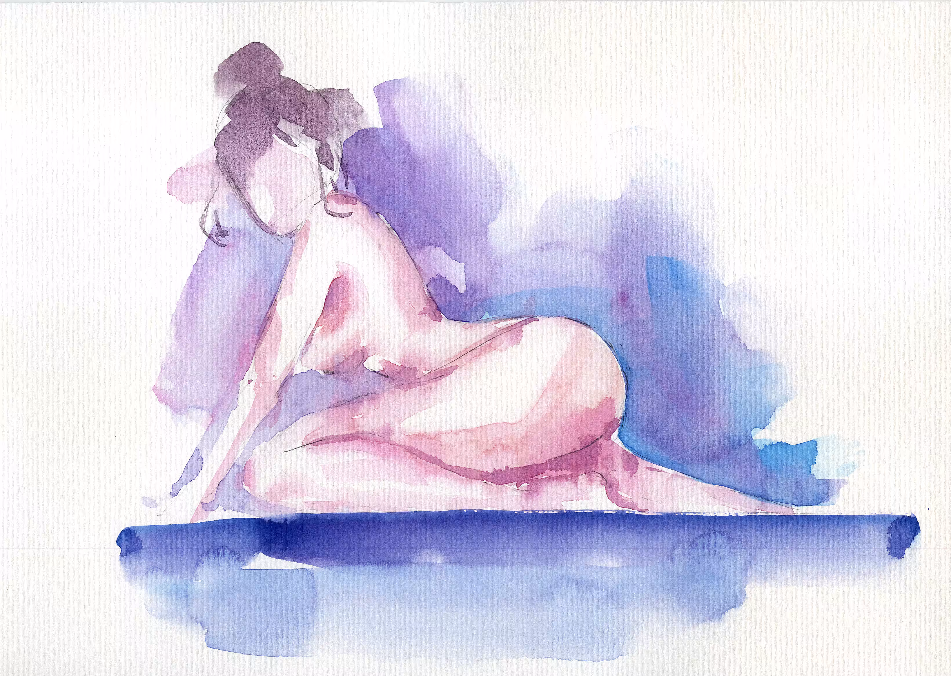 Figurative watercolor: Watercolor Sketch#002