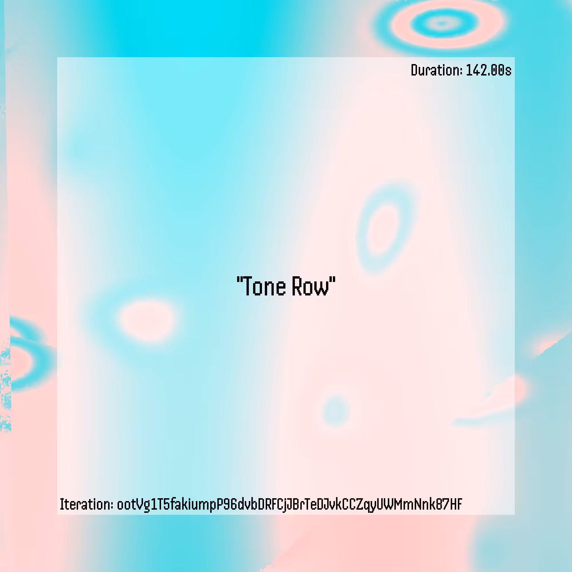 Tone Row #137