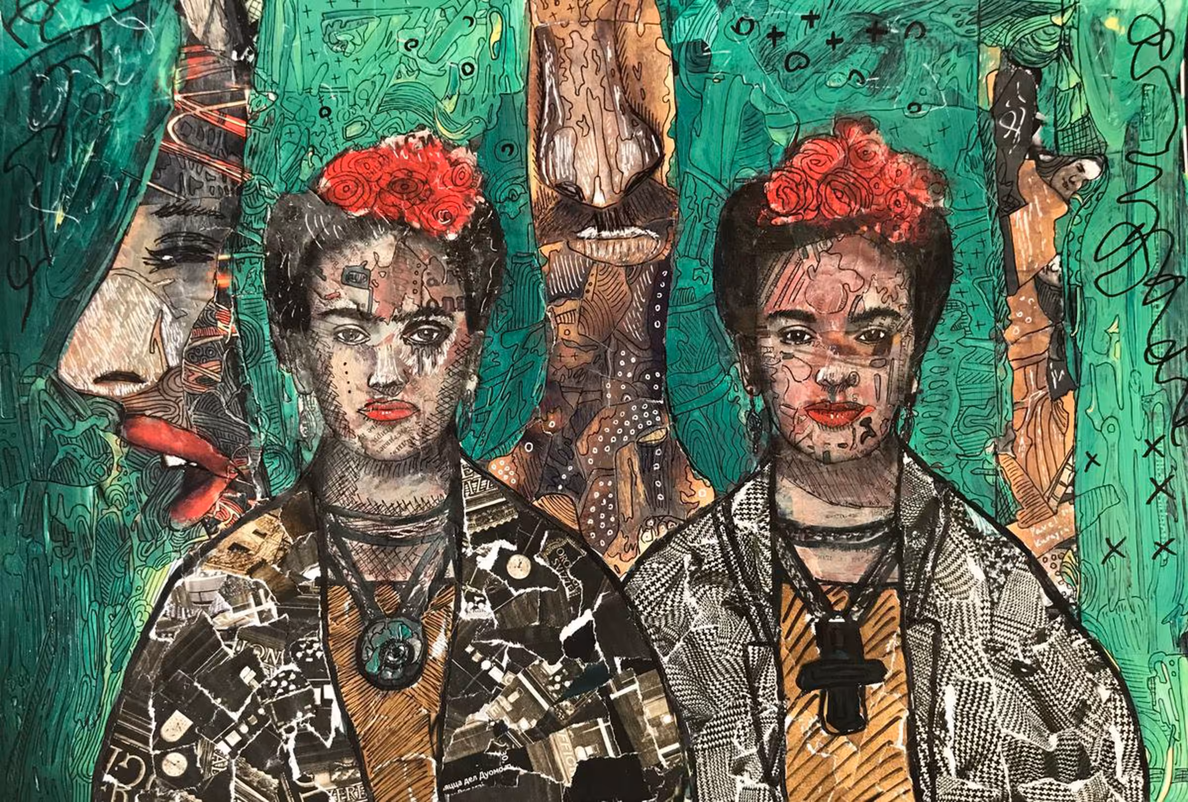 Frida and her alter ego