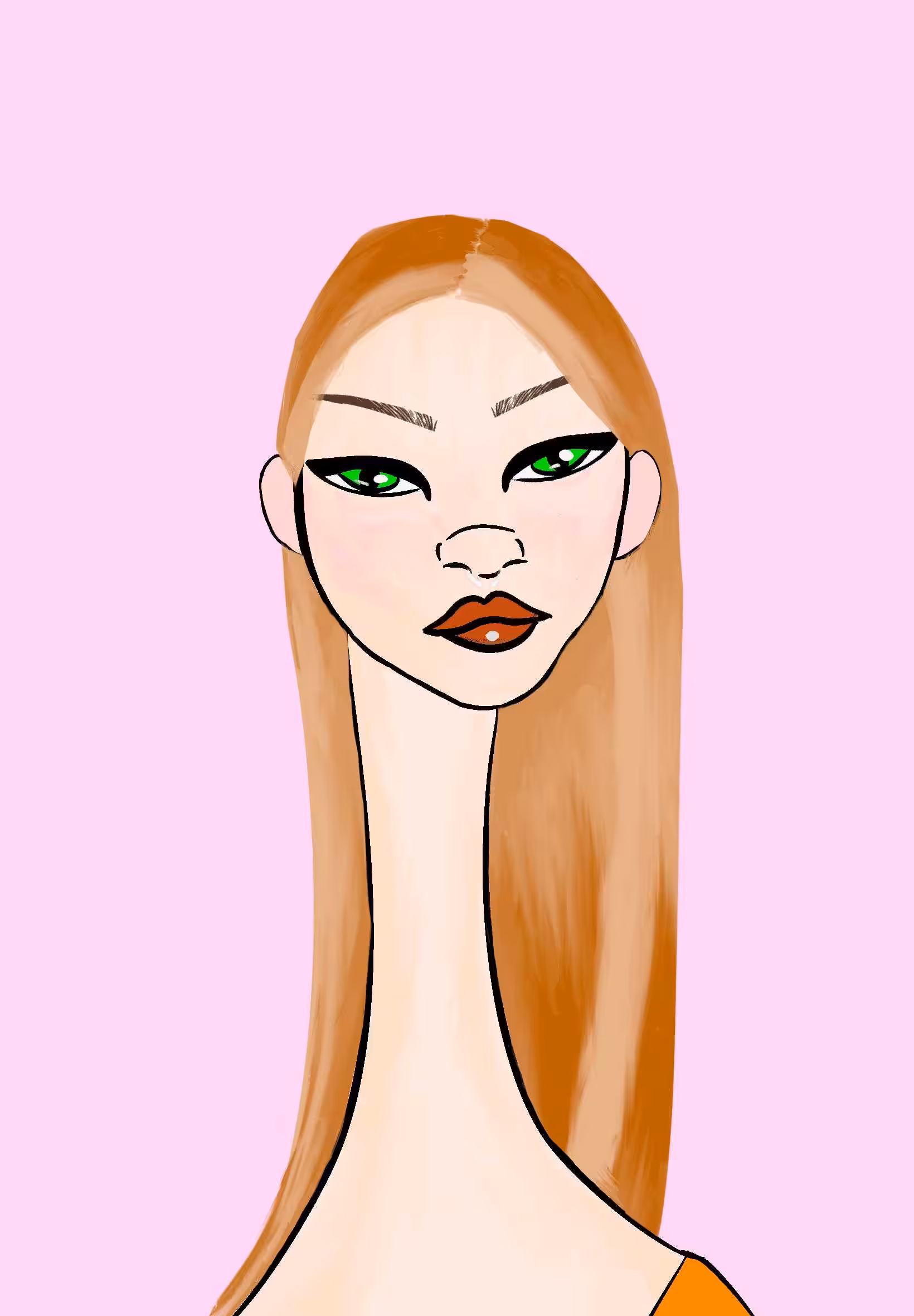Long Neckie Ladies: Long Neckie Lady #3305