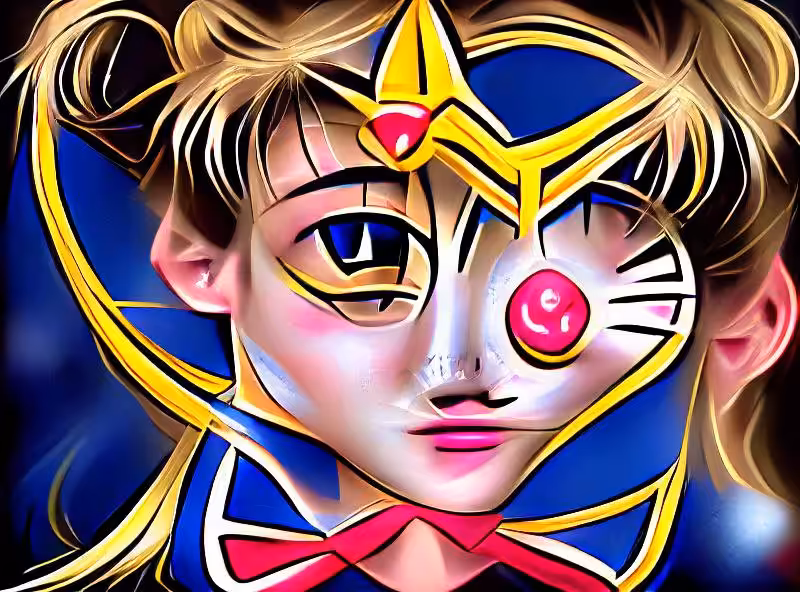 Abraham's First Works: sailor moon face