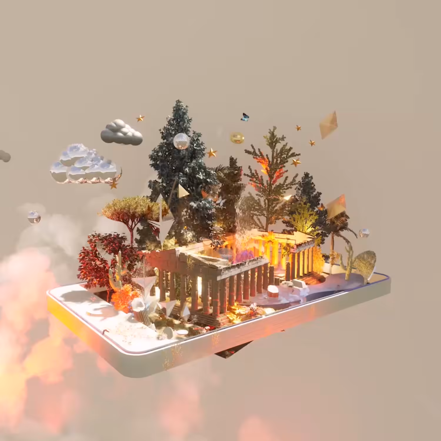 Greek Garden on your Phone