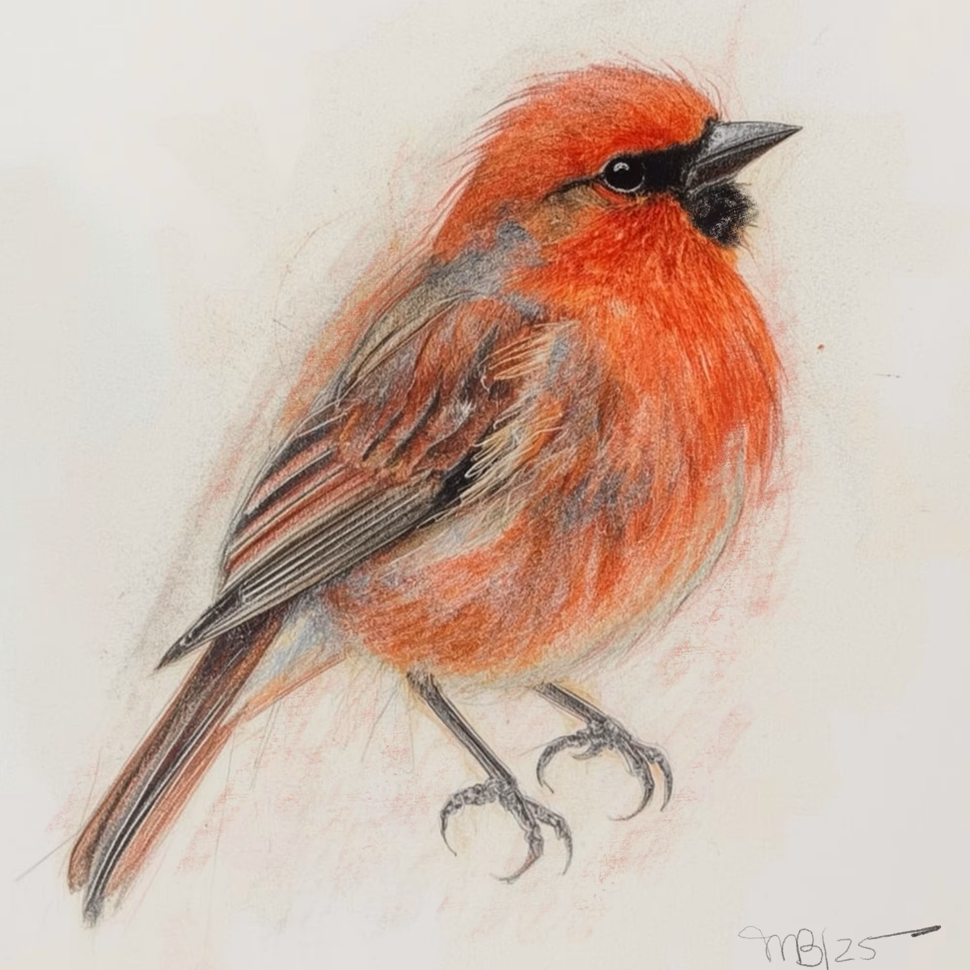 Chunky Little Red Bird