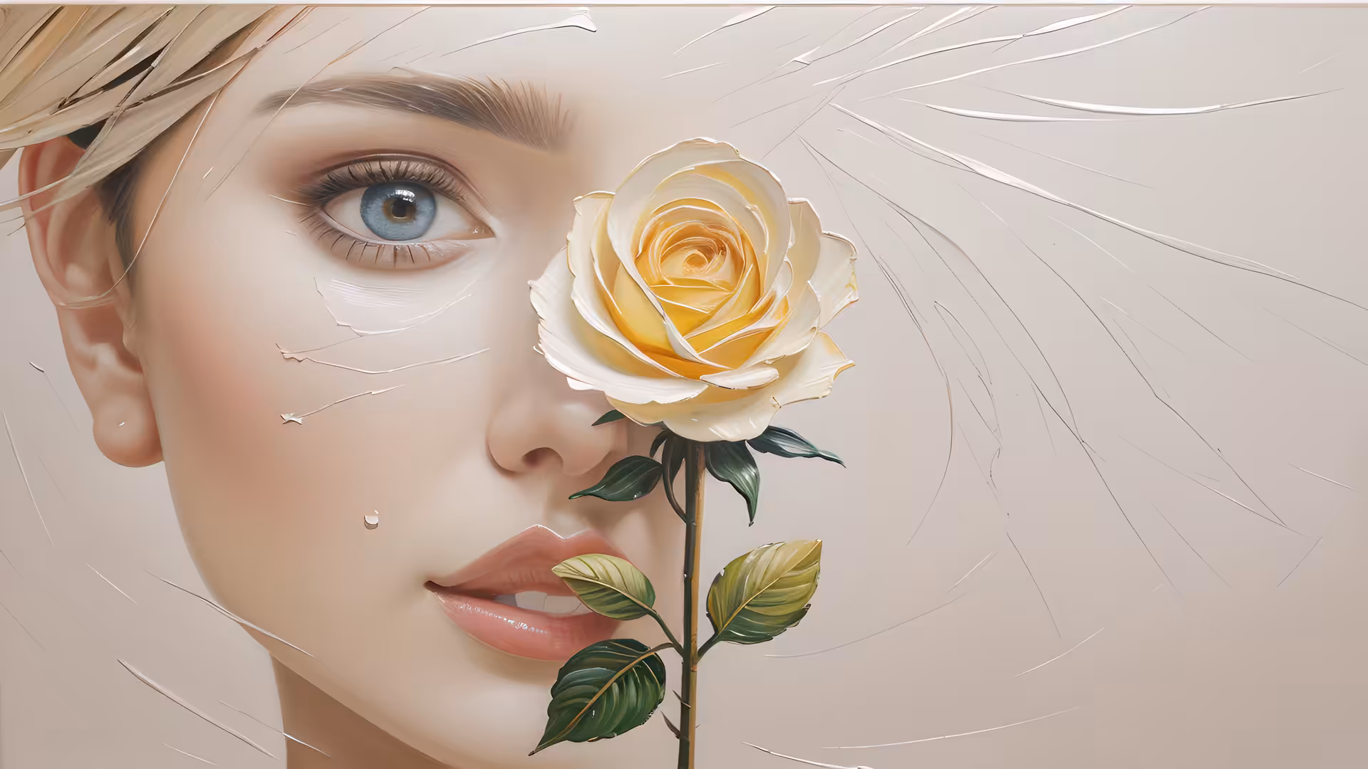 eyes and flowers