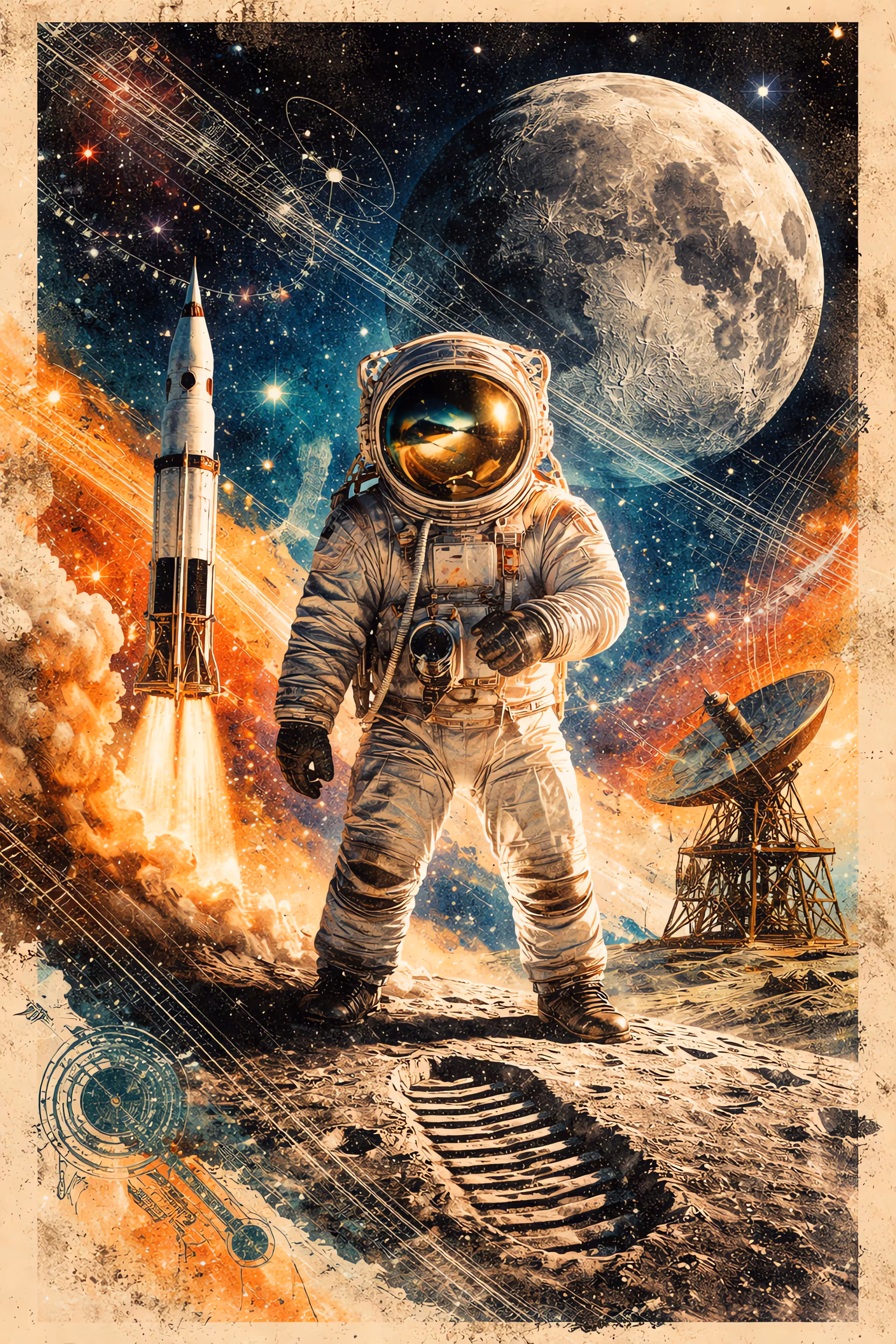 First Human on the Moon