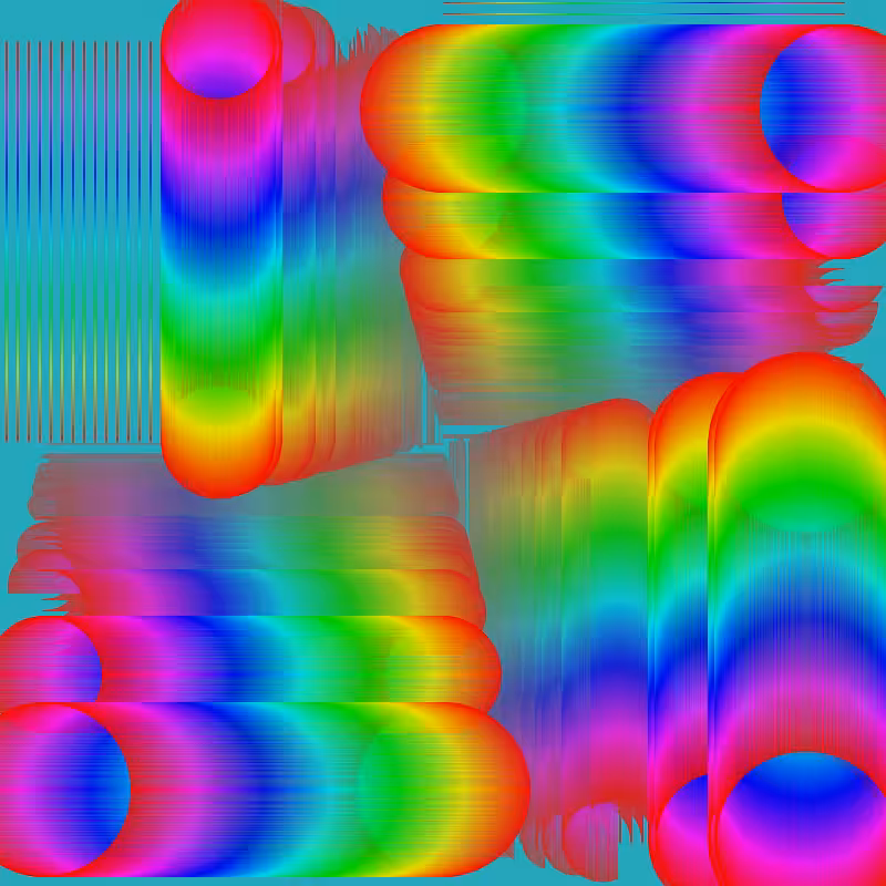 Fibonacci Rainbow Spiral ver3 var11 #5