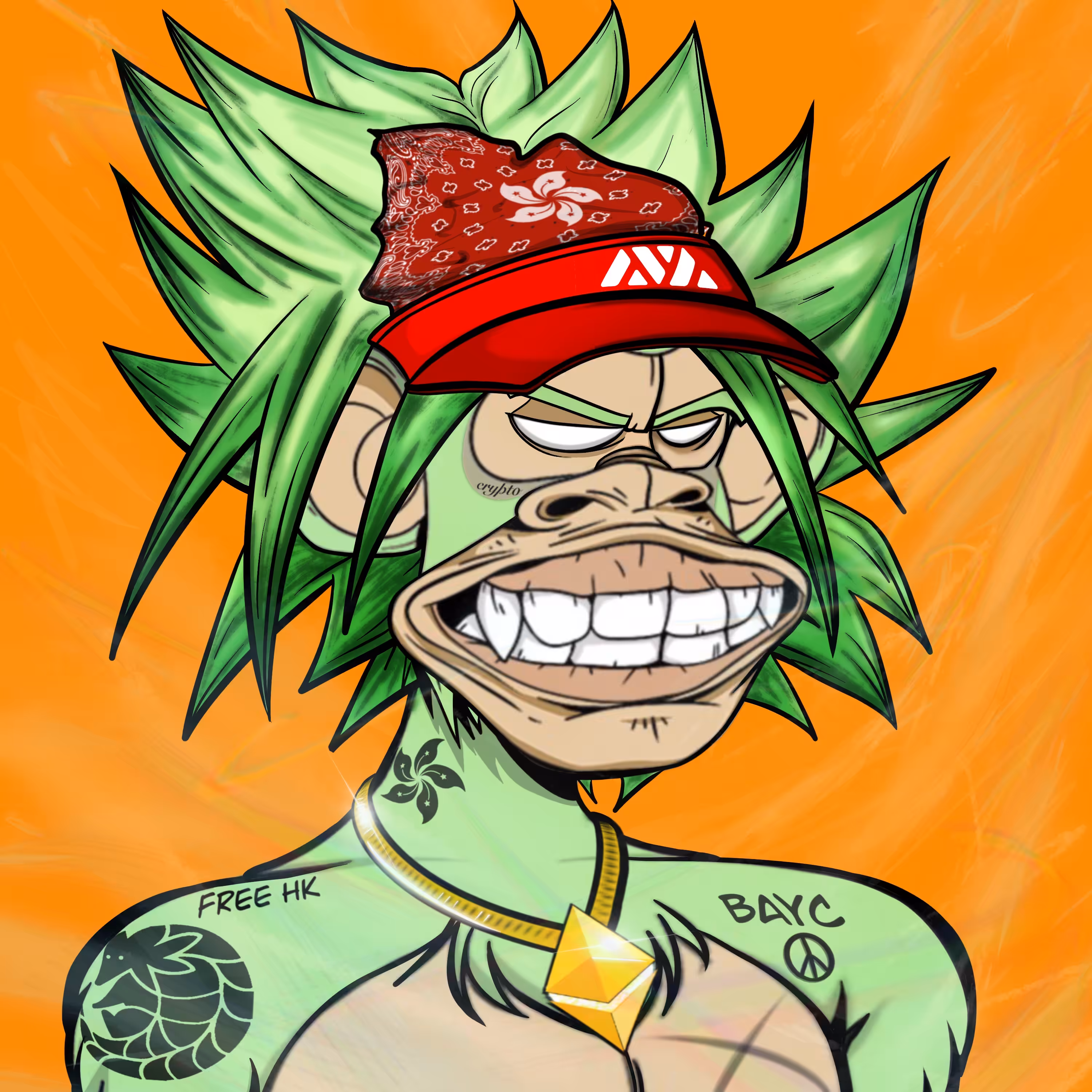 BoredBroly Ape - FREE HK By Kevin Genido