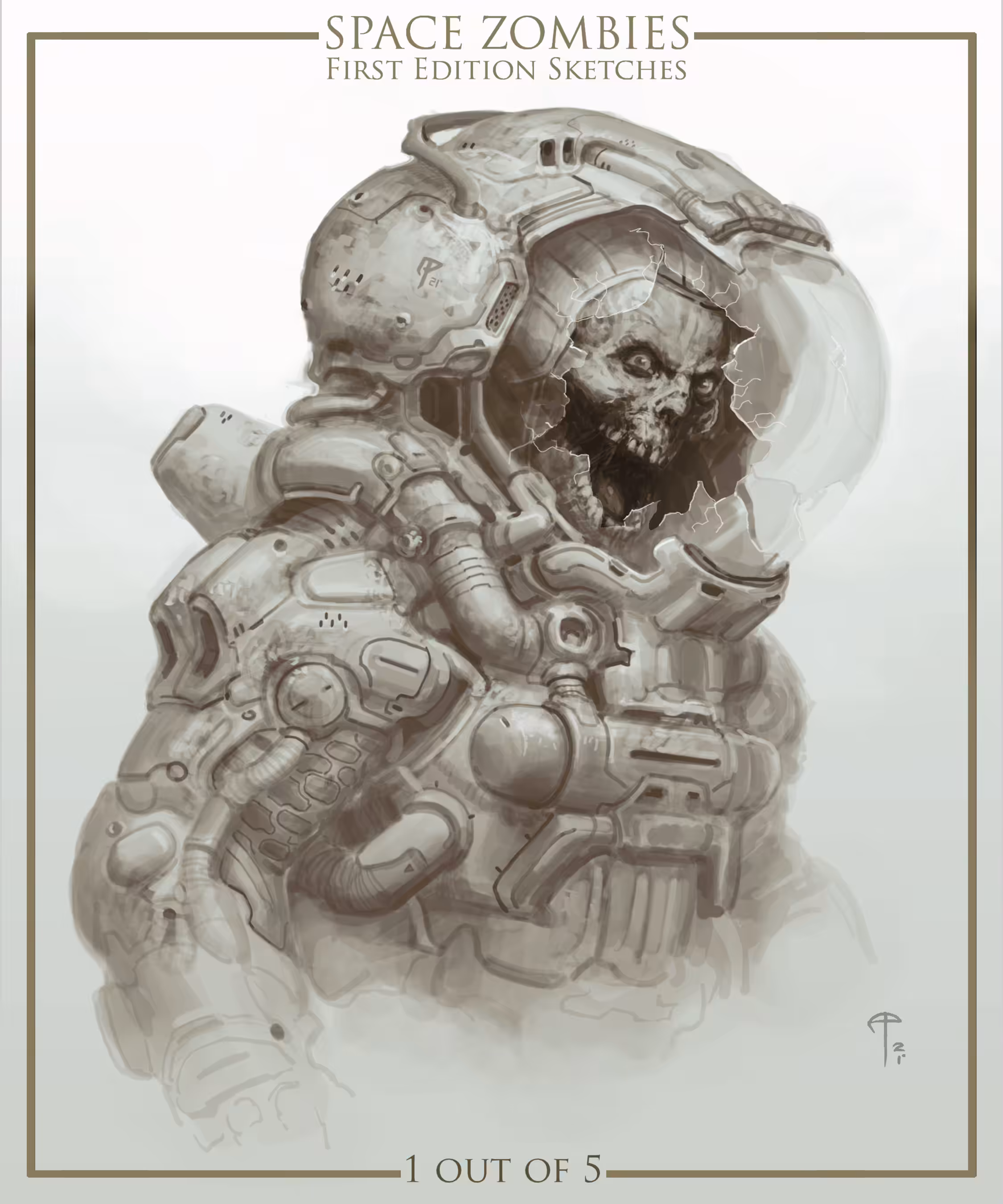 Space Zombies 1st Edition Sketches #1 out of 5 