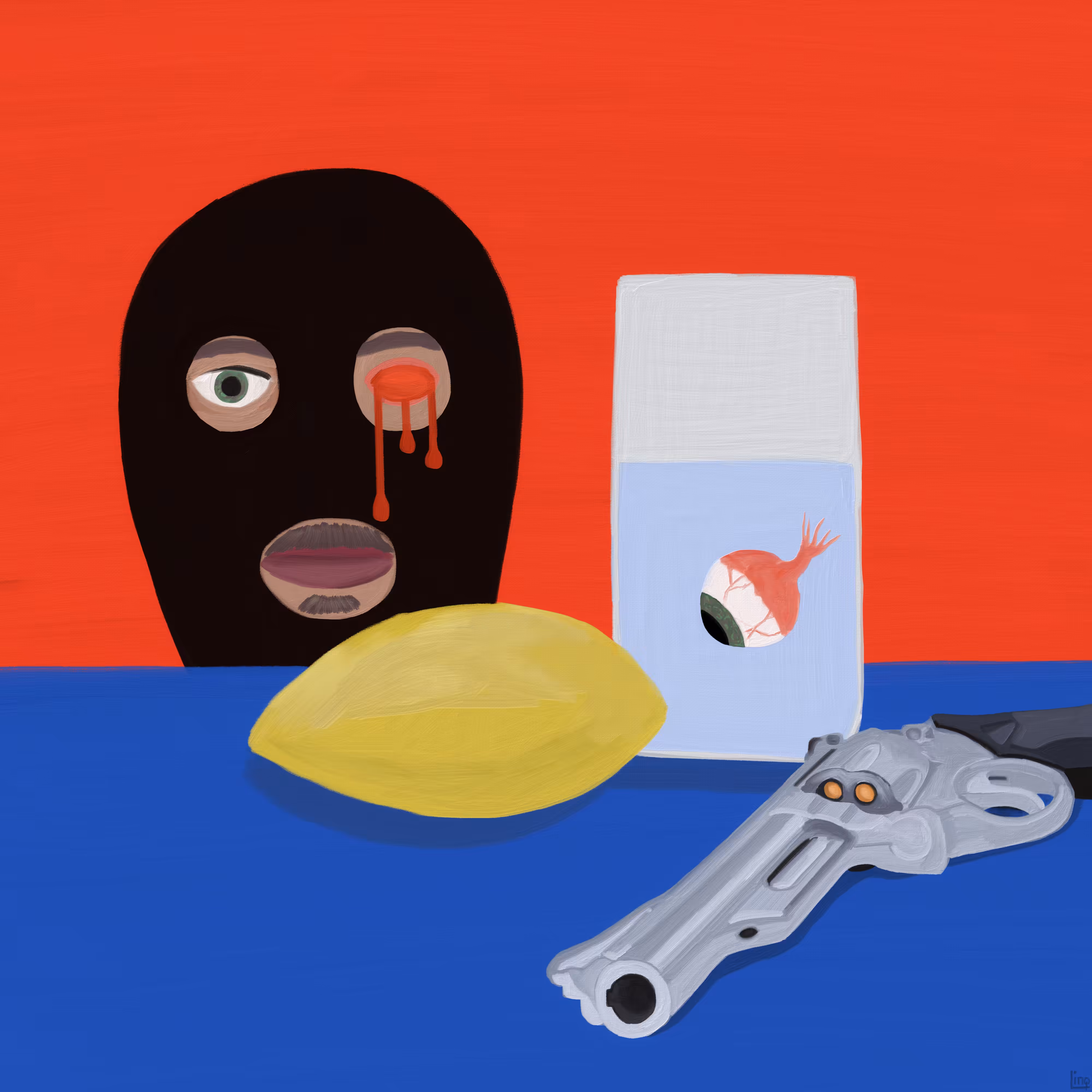 Nature Morte au Citron et au Revolver