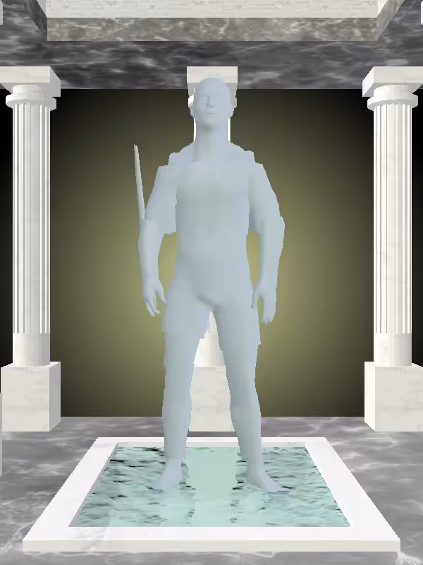 HeavenComputer: The Indifferent Matte Pale Green Man #4325