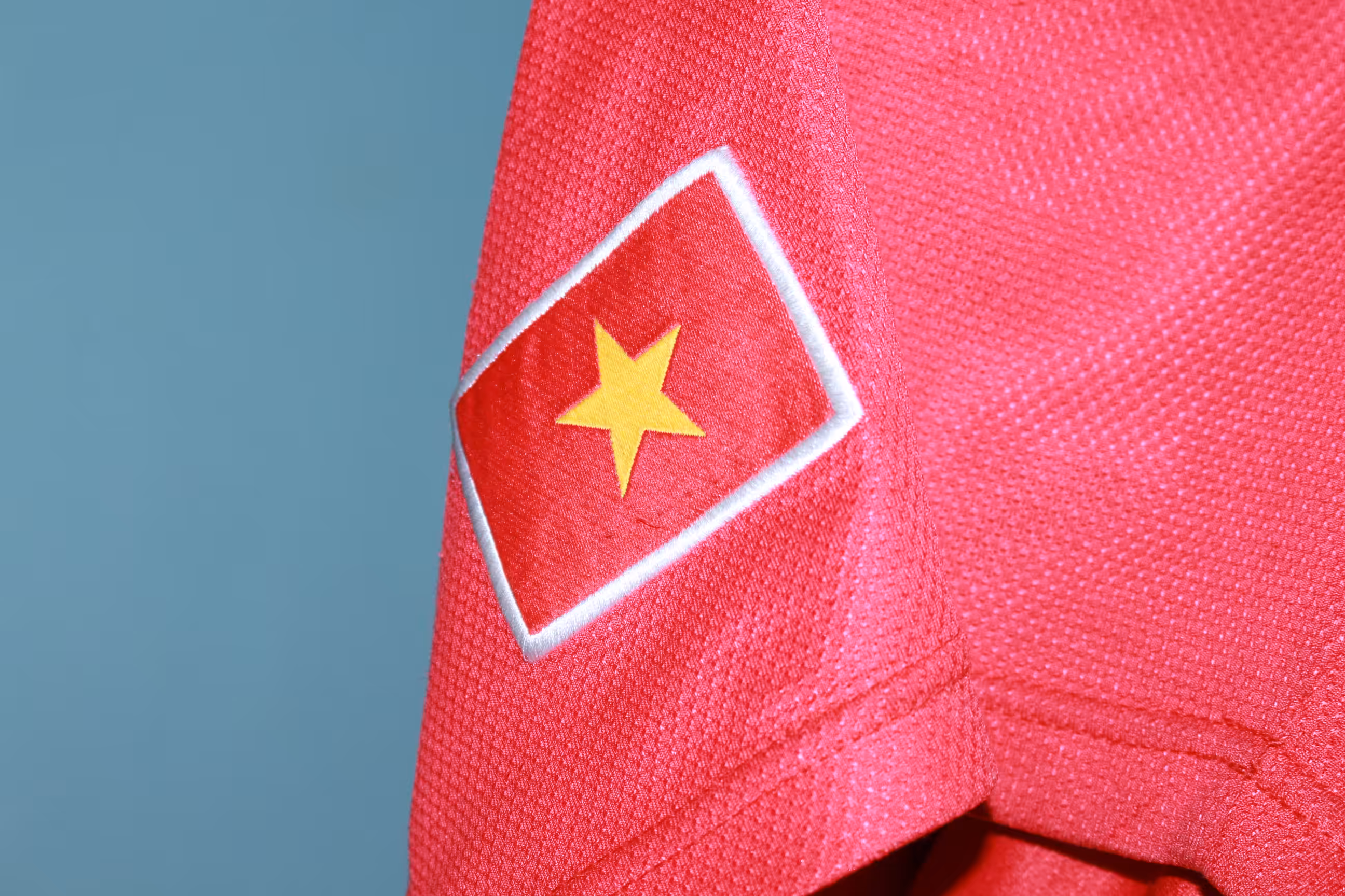 Vietnam flag on the football shorts