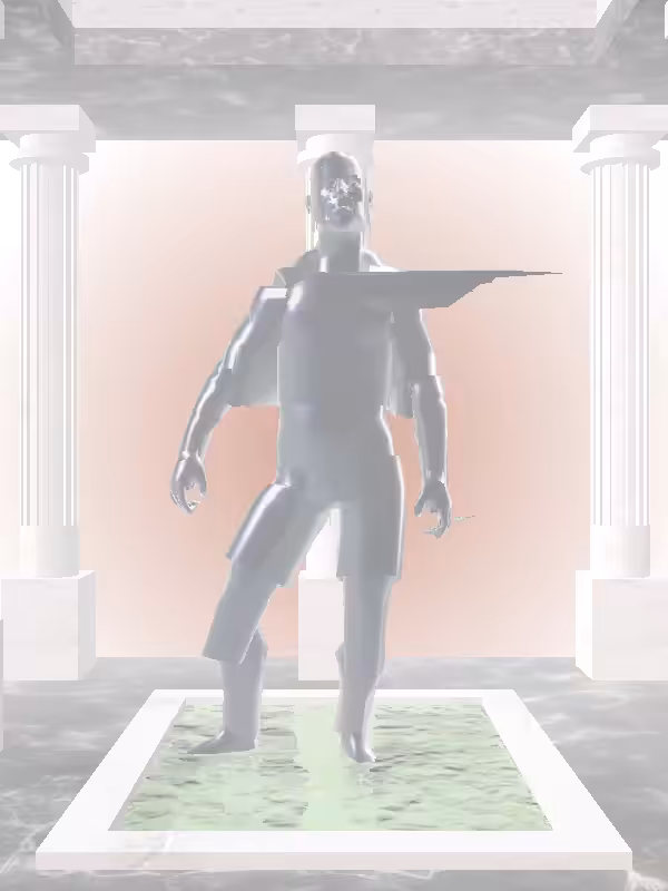 HeavenComputer: The Victorious Navy Shimmer Man #2263