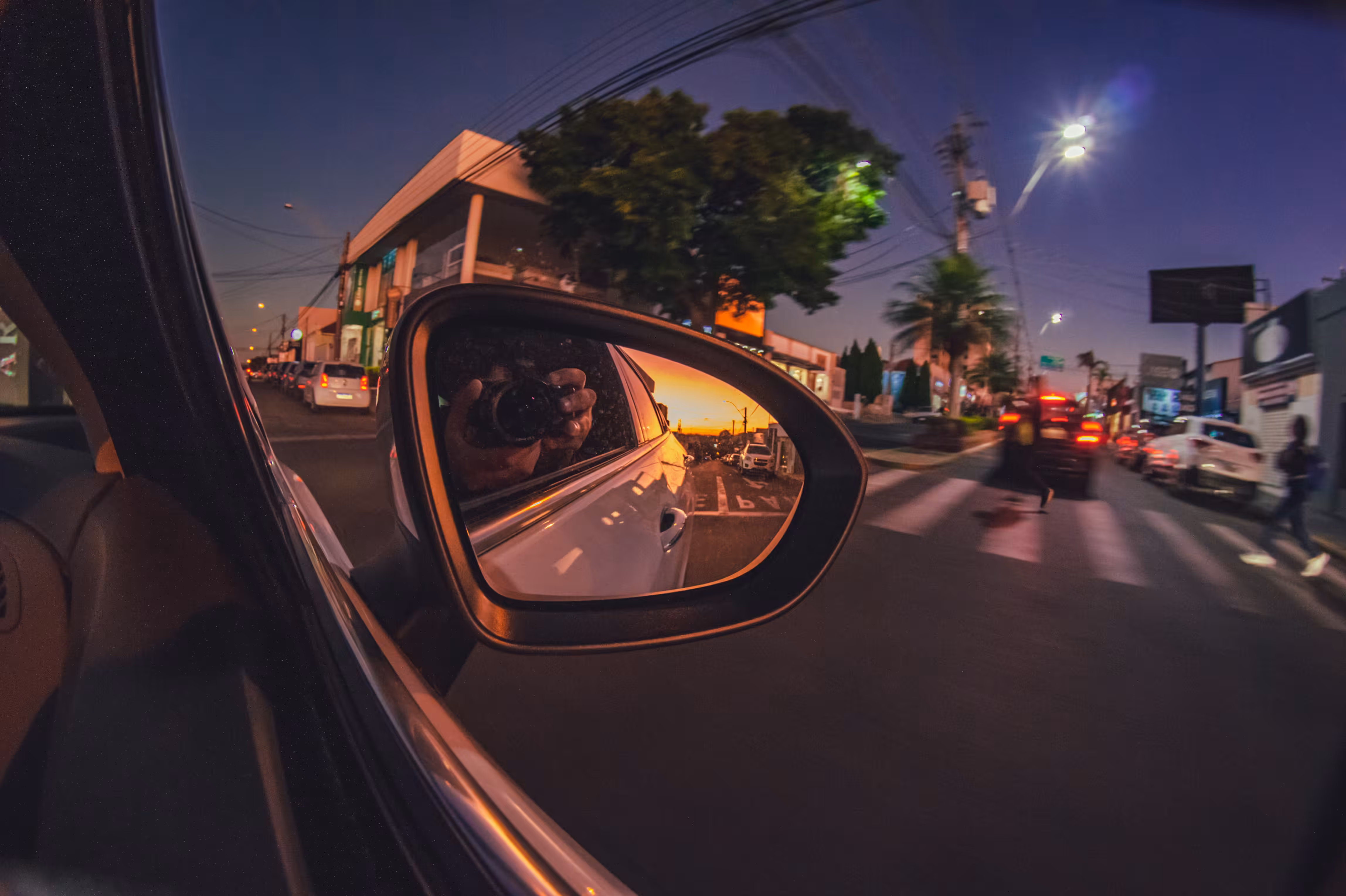 mirror sunset