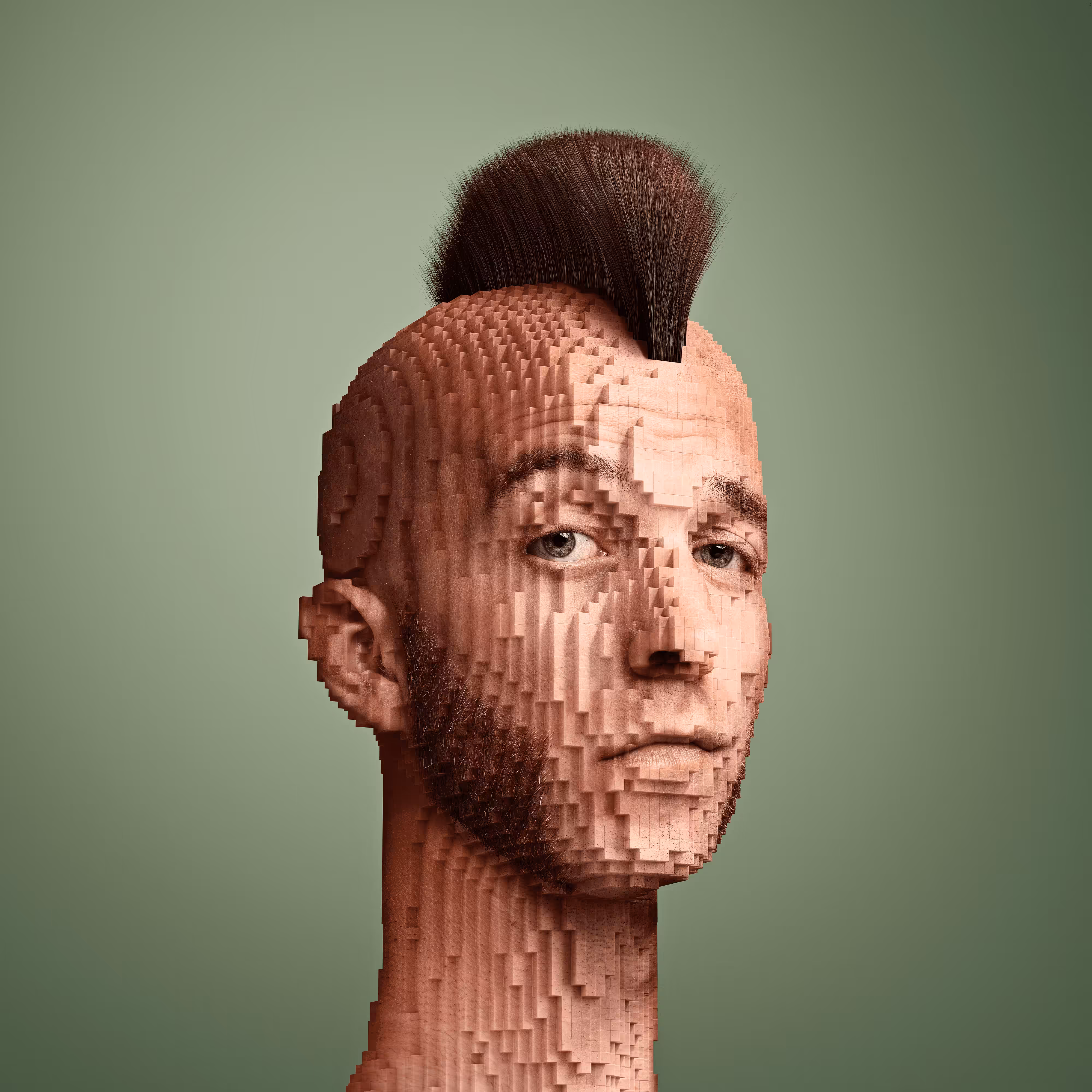 Block Head Punk 025