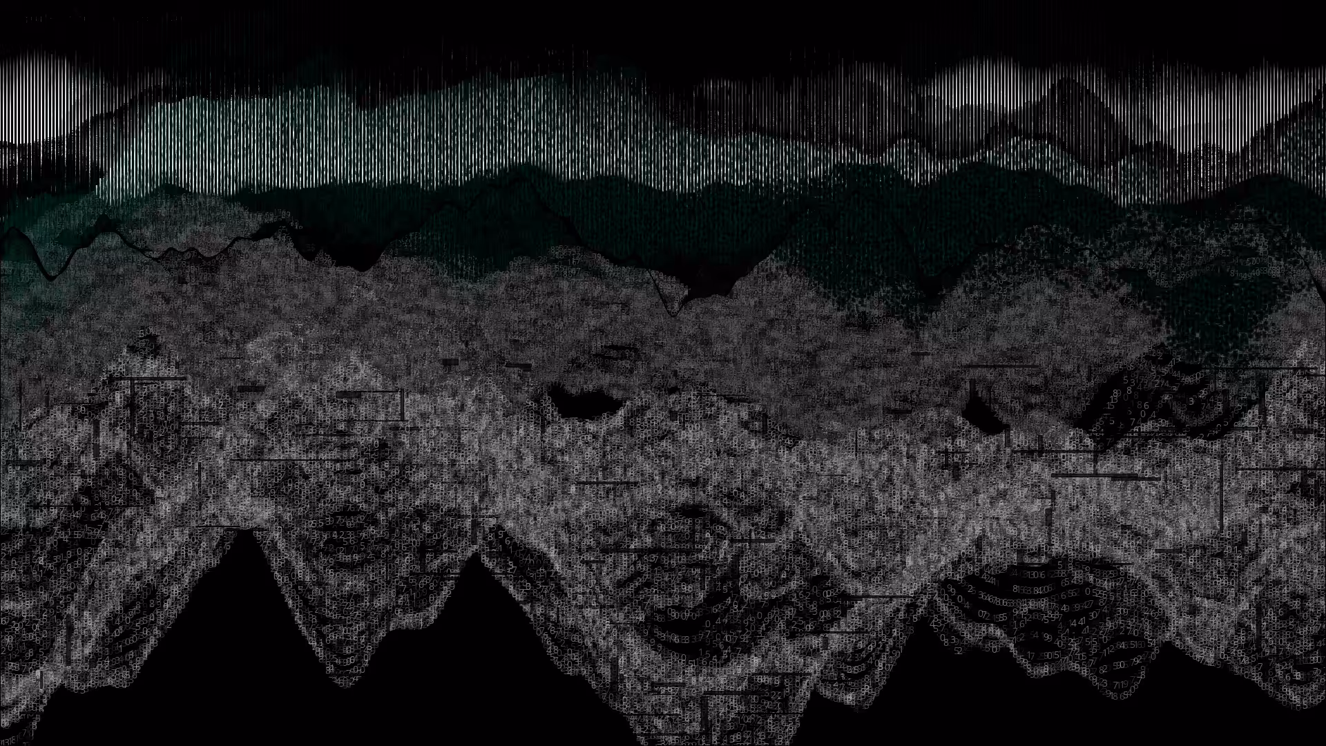 Pixel rain in a data landsacape #101