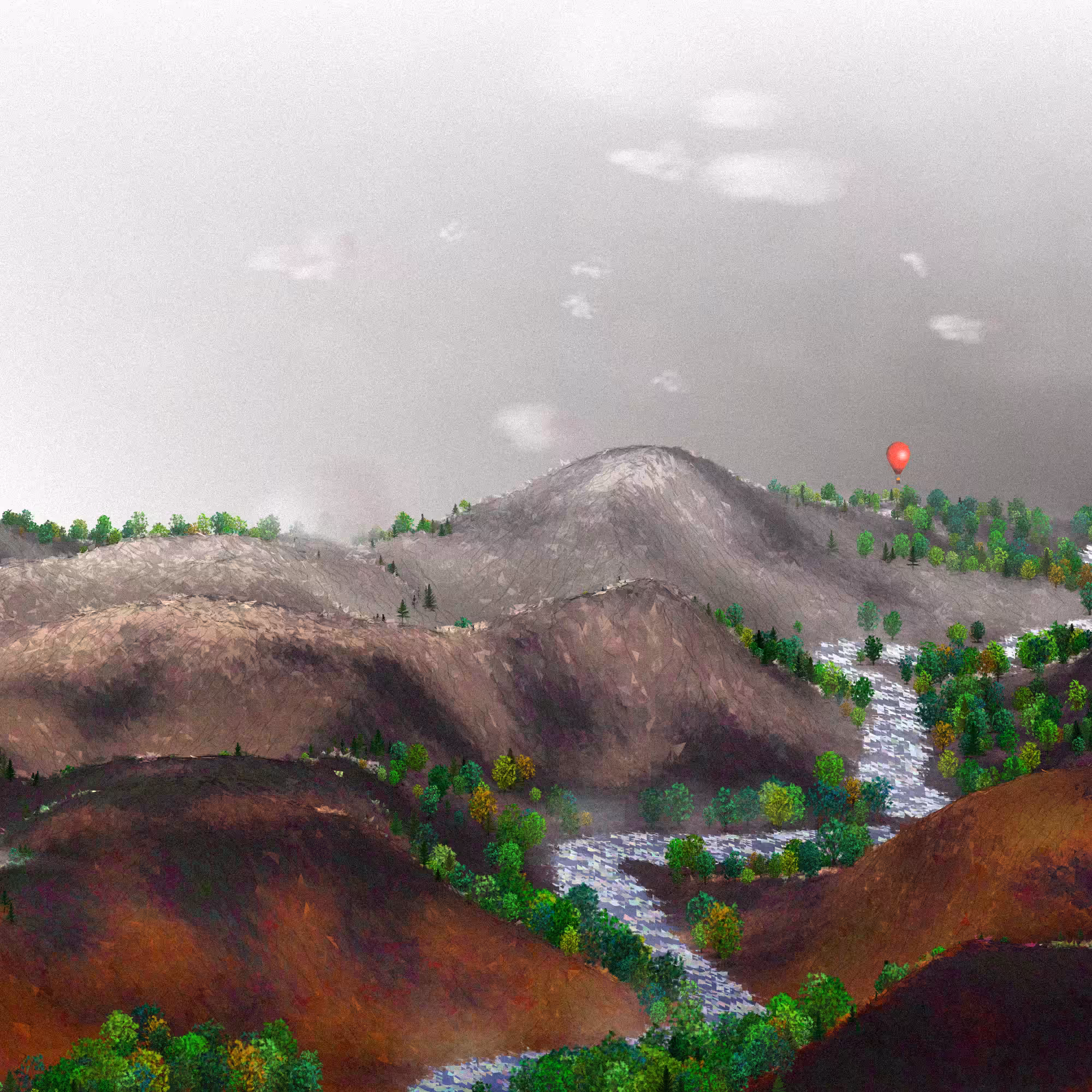 Expedition, misty morning WIP, 20240912