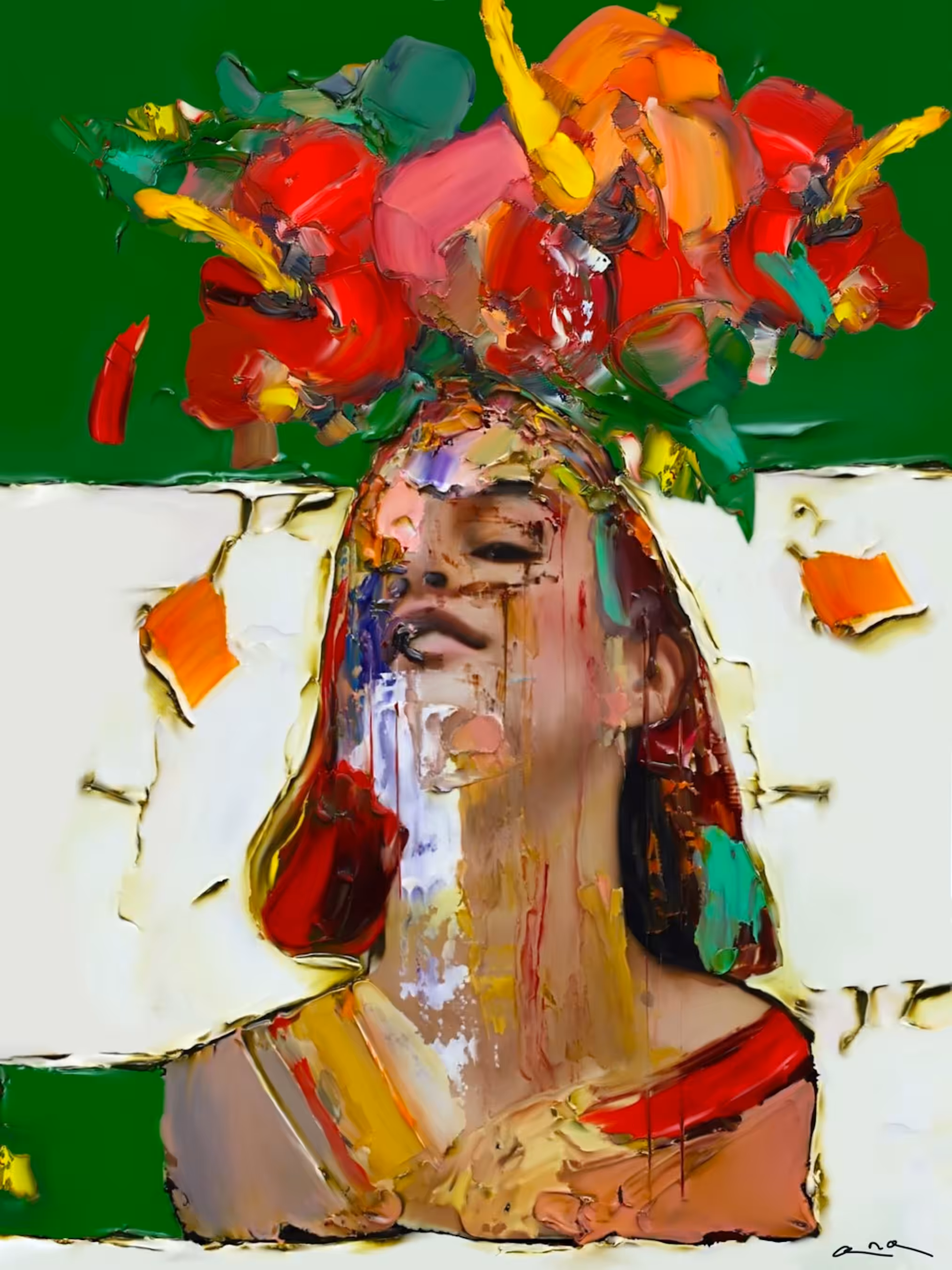 Abstract Expressionism: Flower Girl