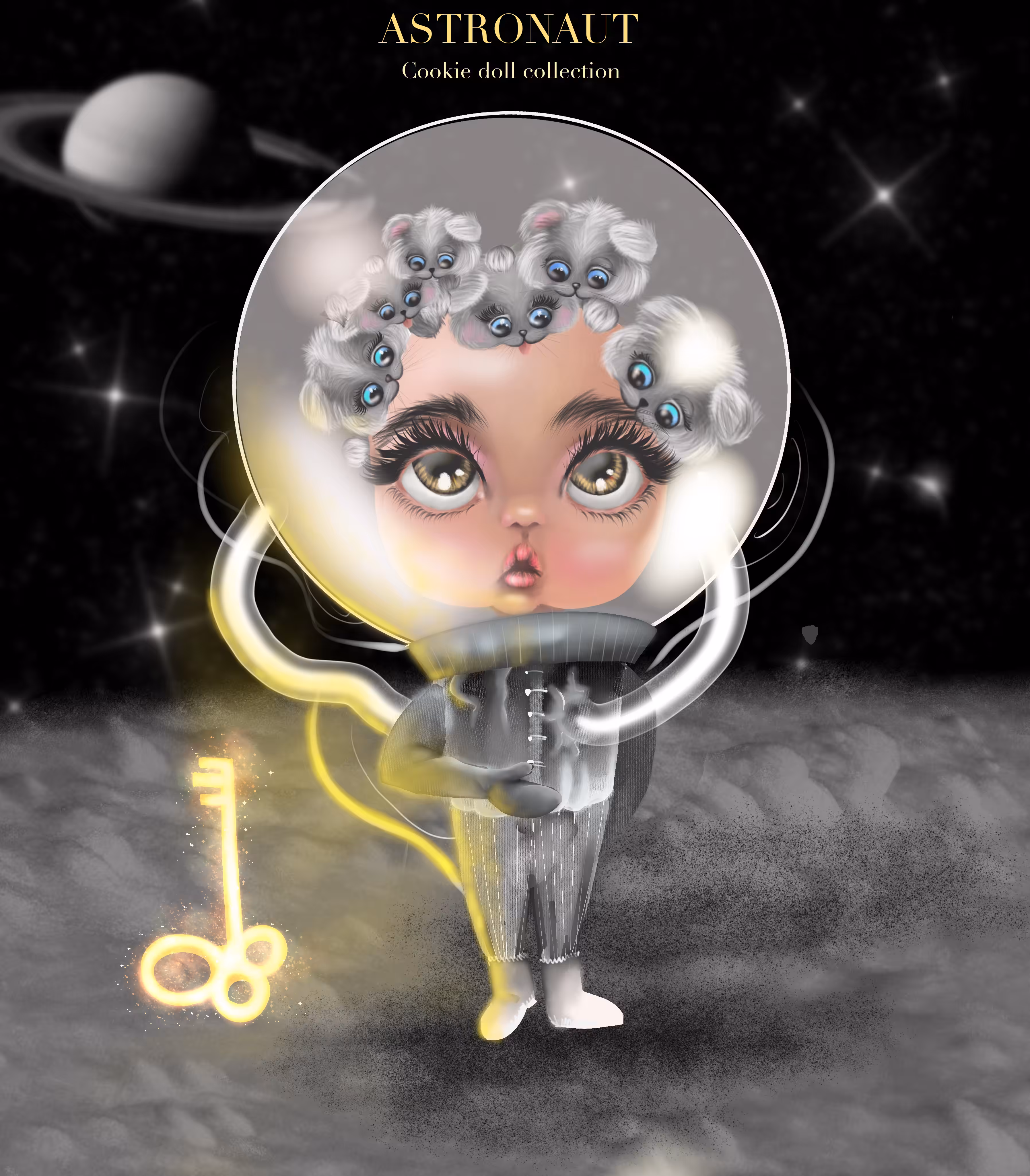 astronaut cookie doll 