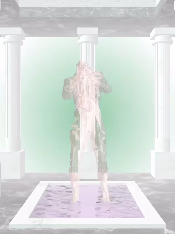 HeavenComputer: The Fading Fragmented Cheering Peach Halo Woman #794