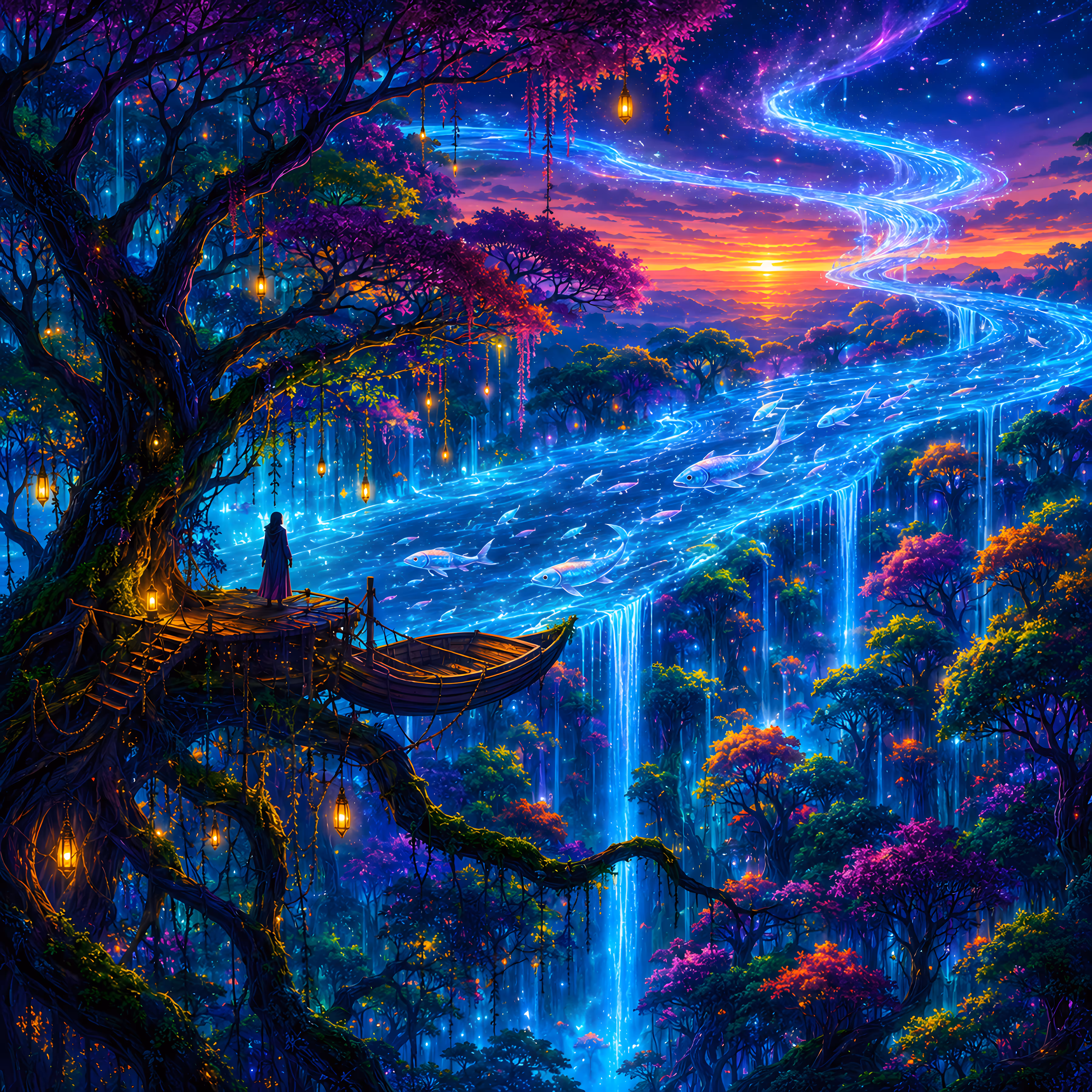 Enchanted Sylvan Haven: The River Above the Trees