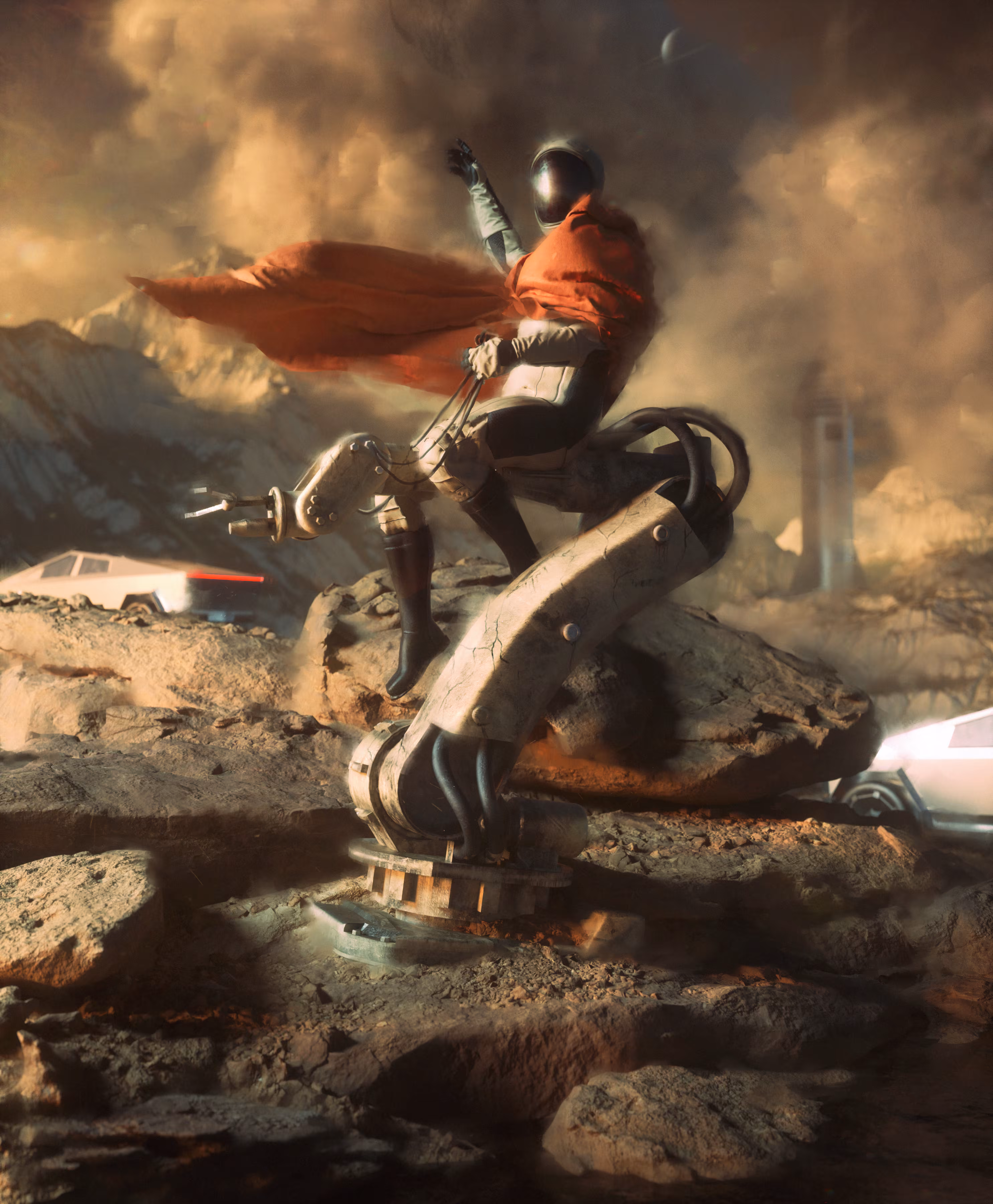 Napoleon Crossing the Alps - Crossing Schiaparelli
