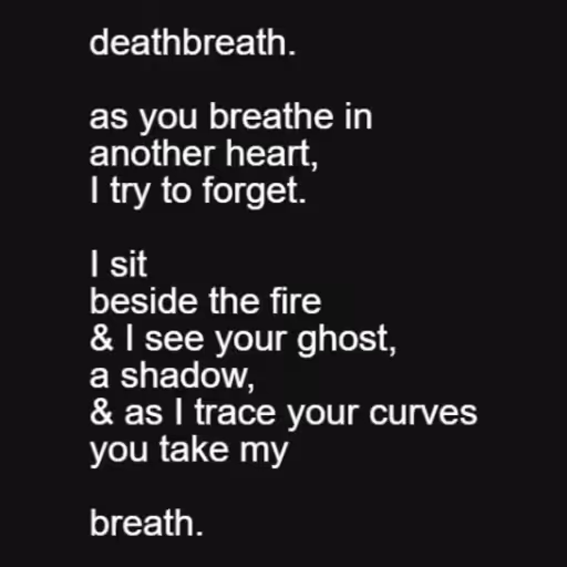 deathbreath.

as you...