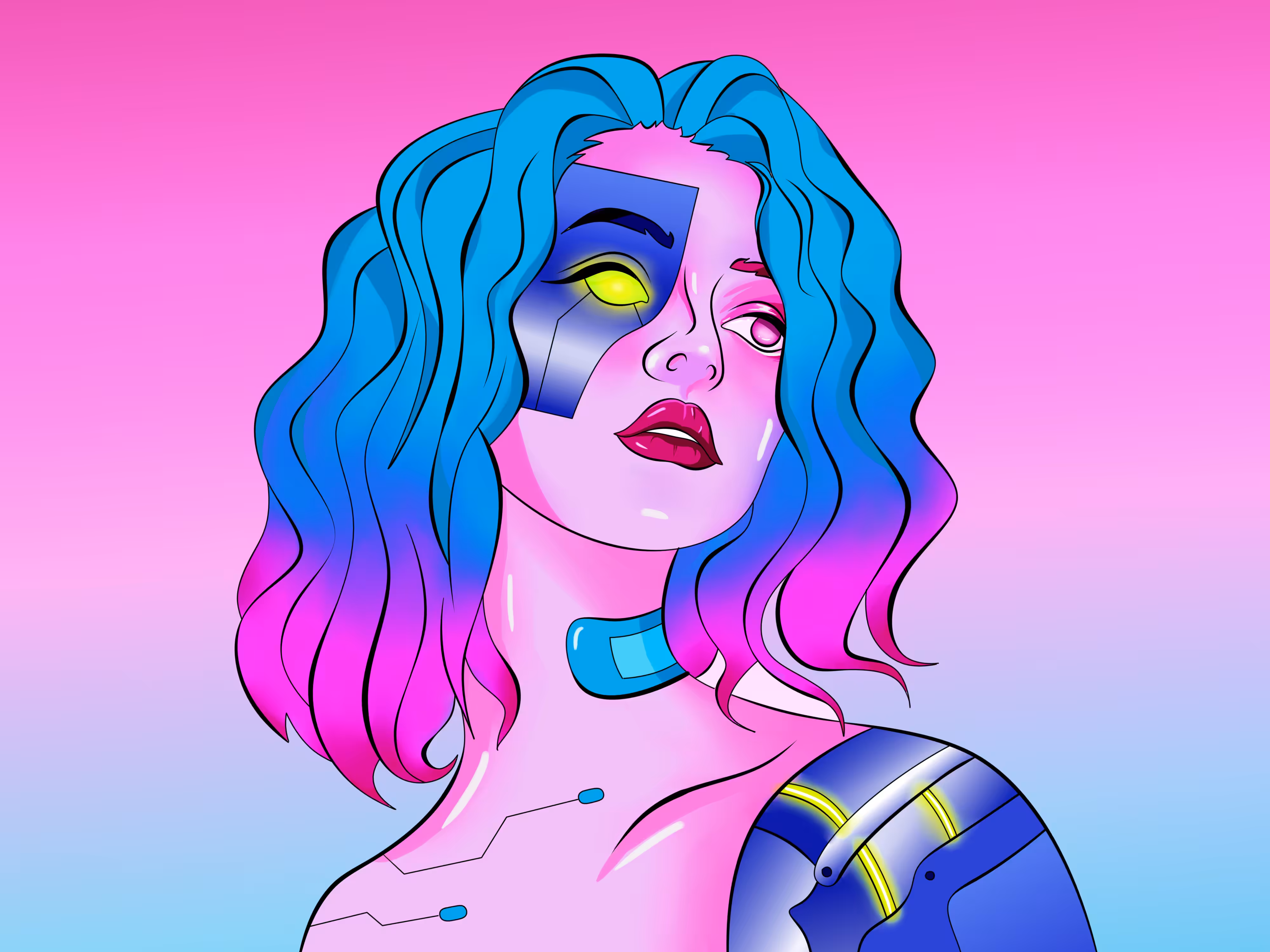 Eve. The Cyborg Girl