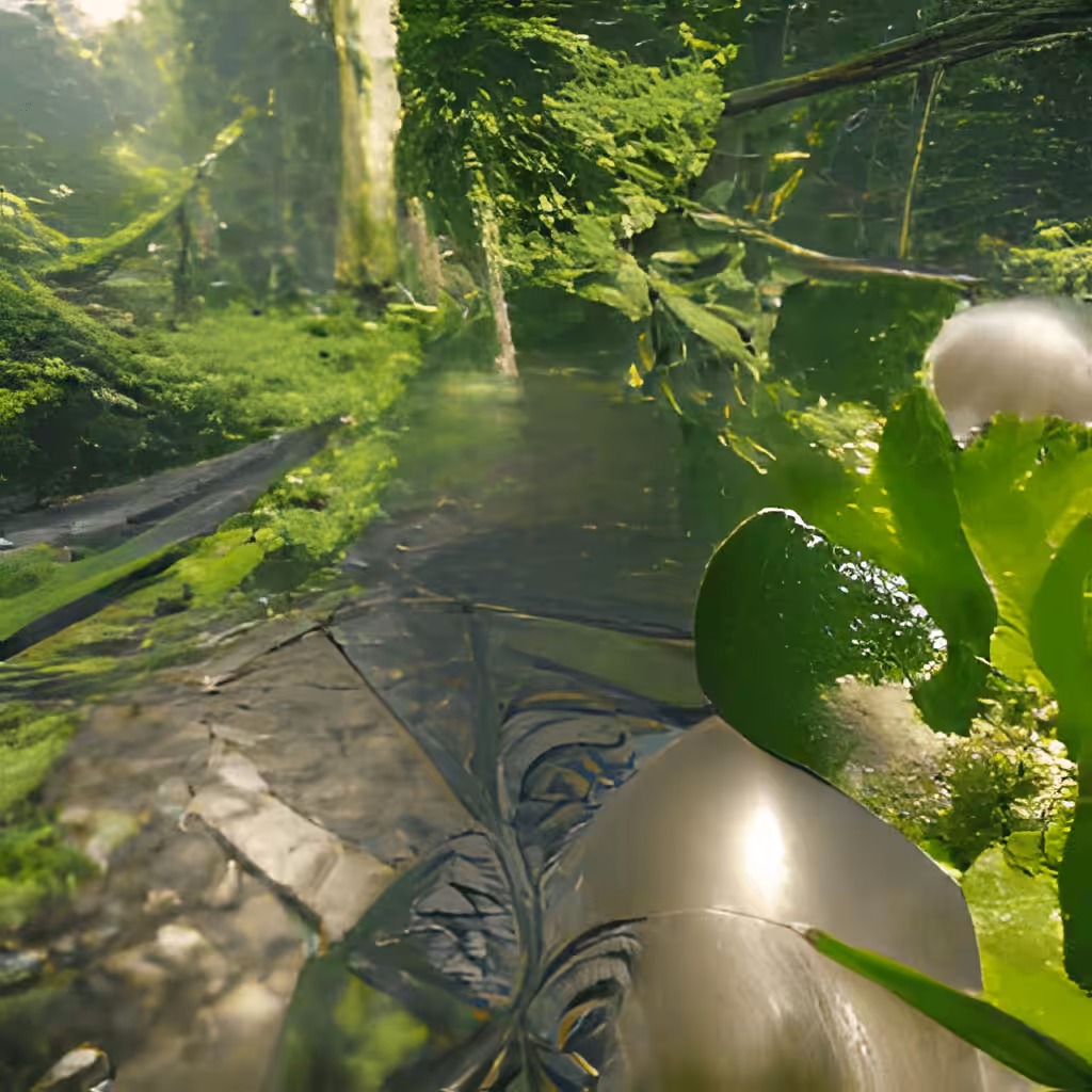 A Flemish Baroque of a Lush Rainforest (CryEngine 4x Superres render)