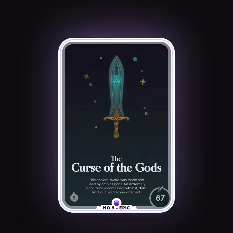 Battle Card no.9 - The Curse of the Gods - Epic