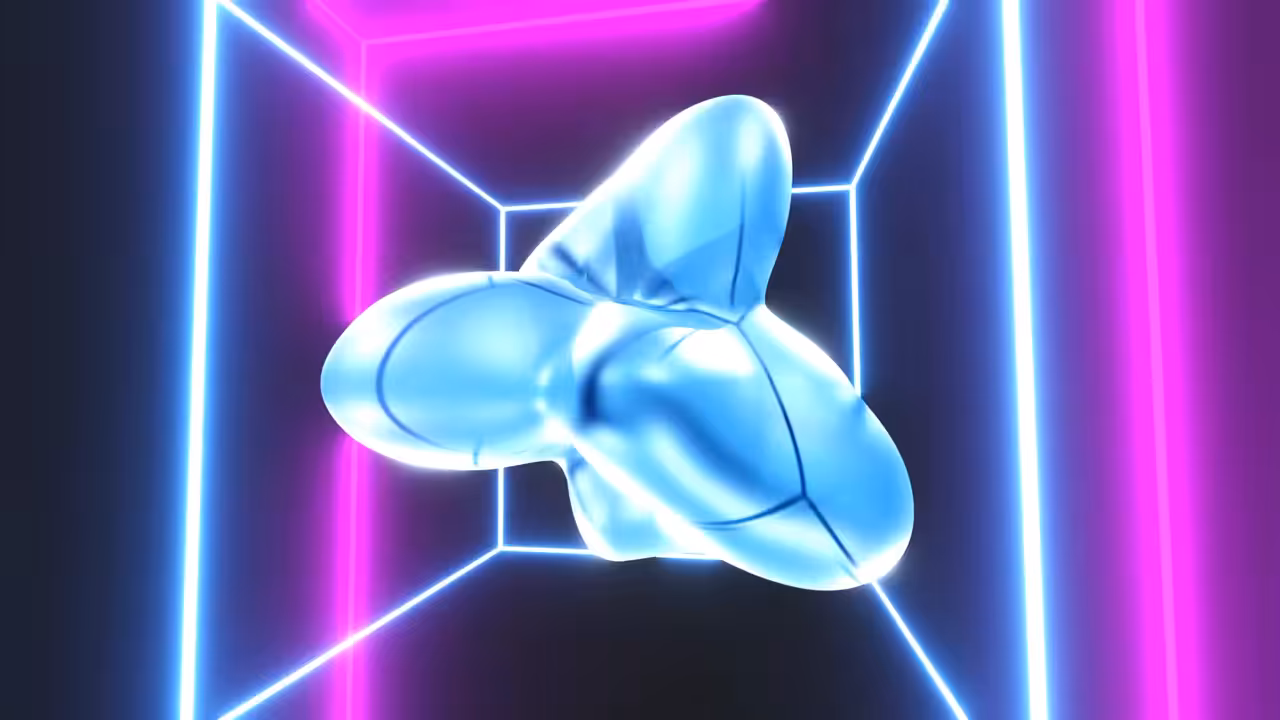 Neon Metallic Block
