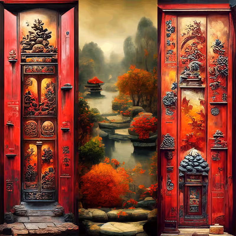 AI Chinese Garden #7