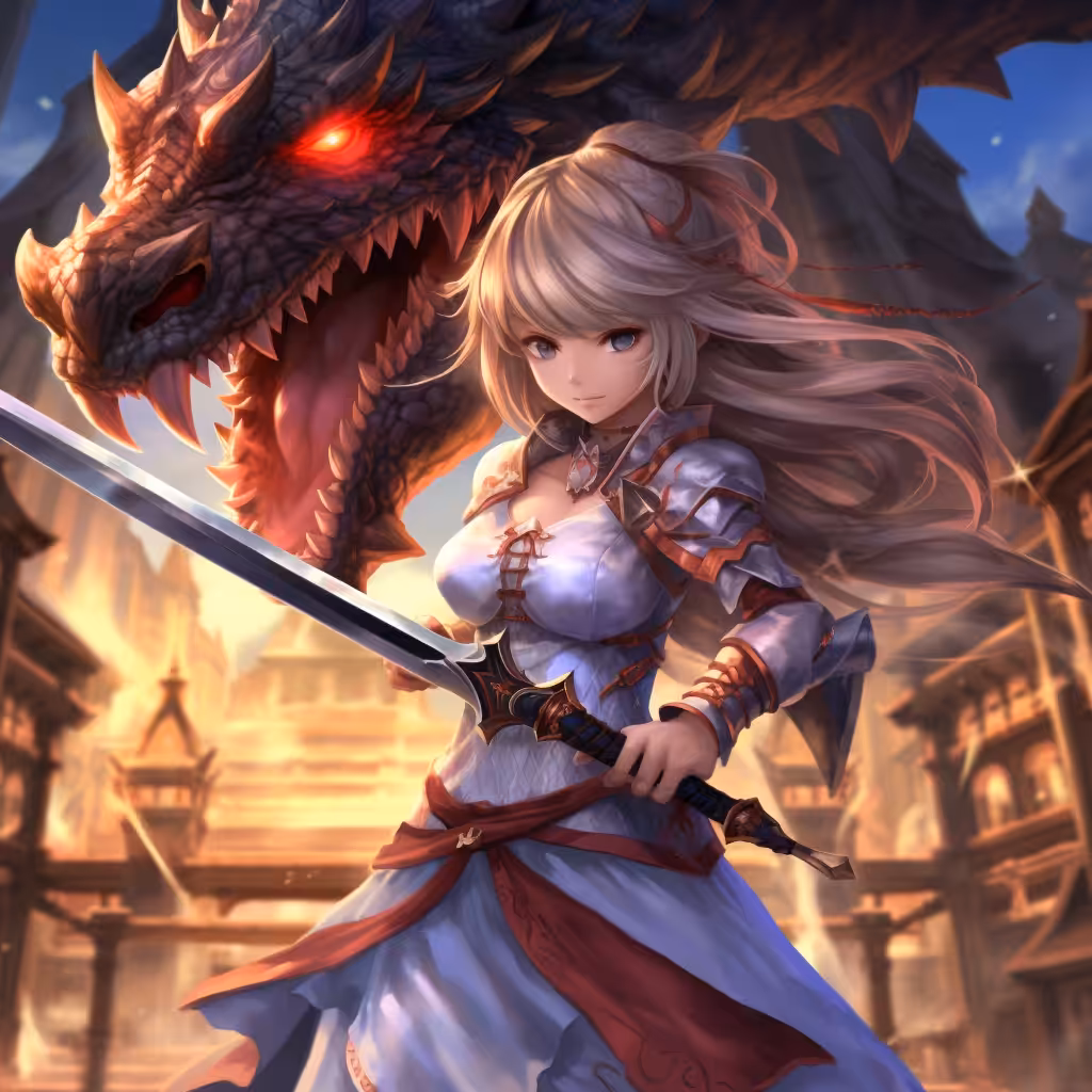Valkaria the dragon warrior with Zancar the wild