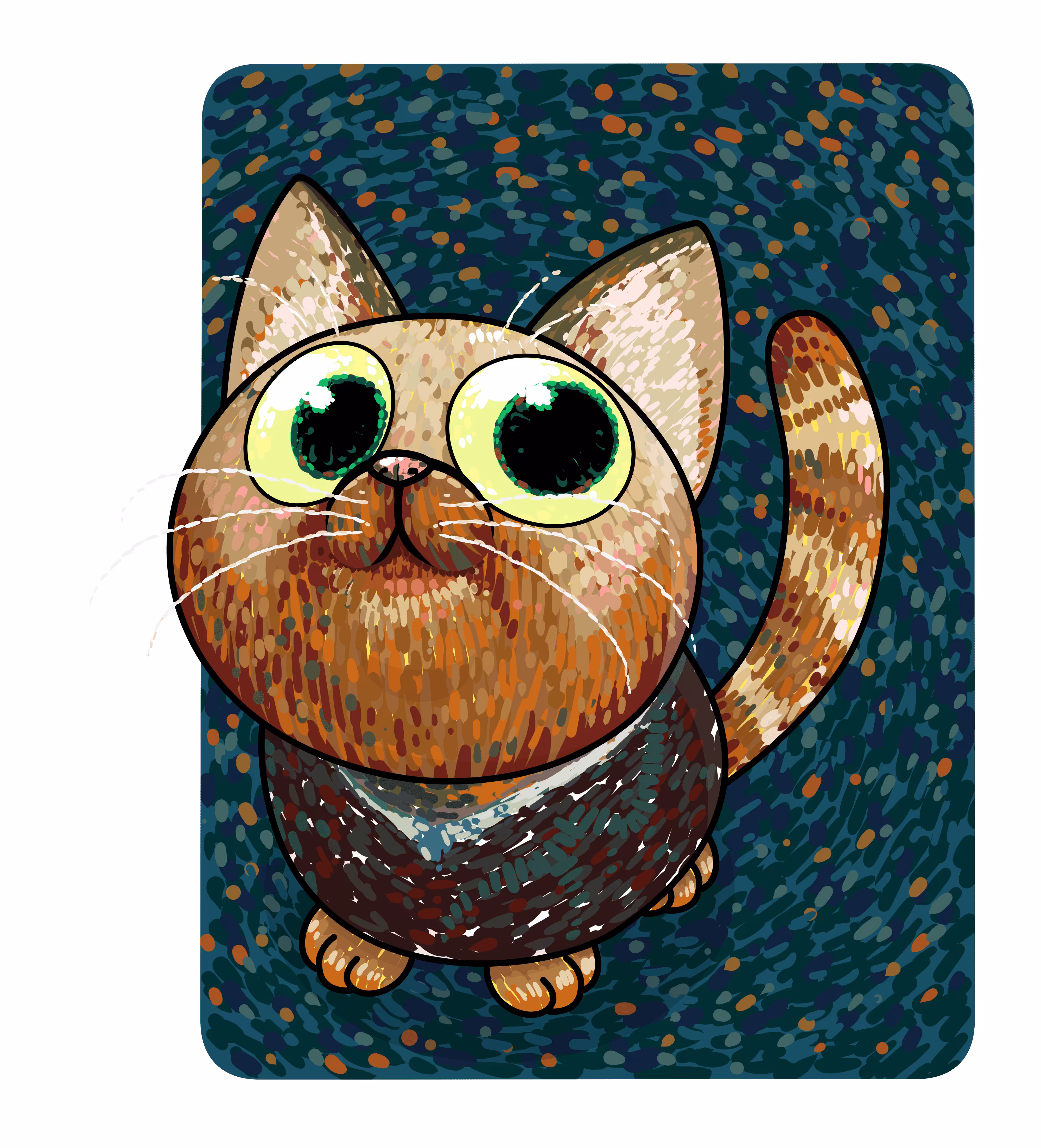 Cat Staring Galaxy #SO1853