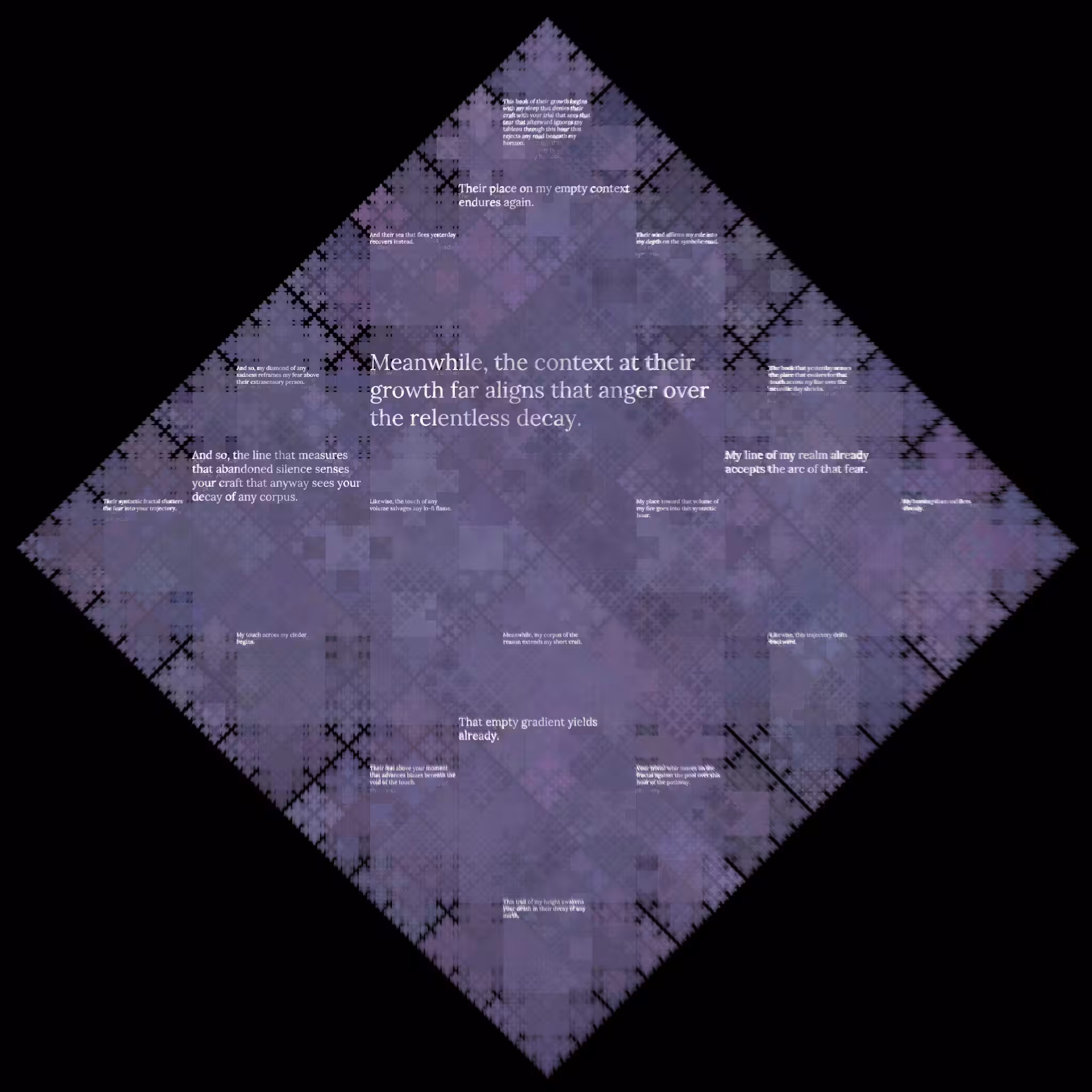 Diamond Fractal Fire #179