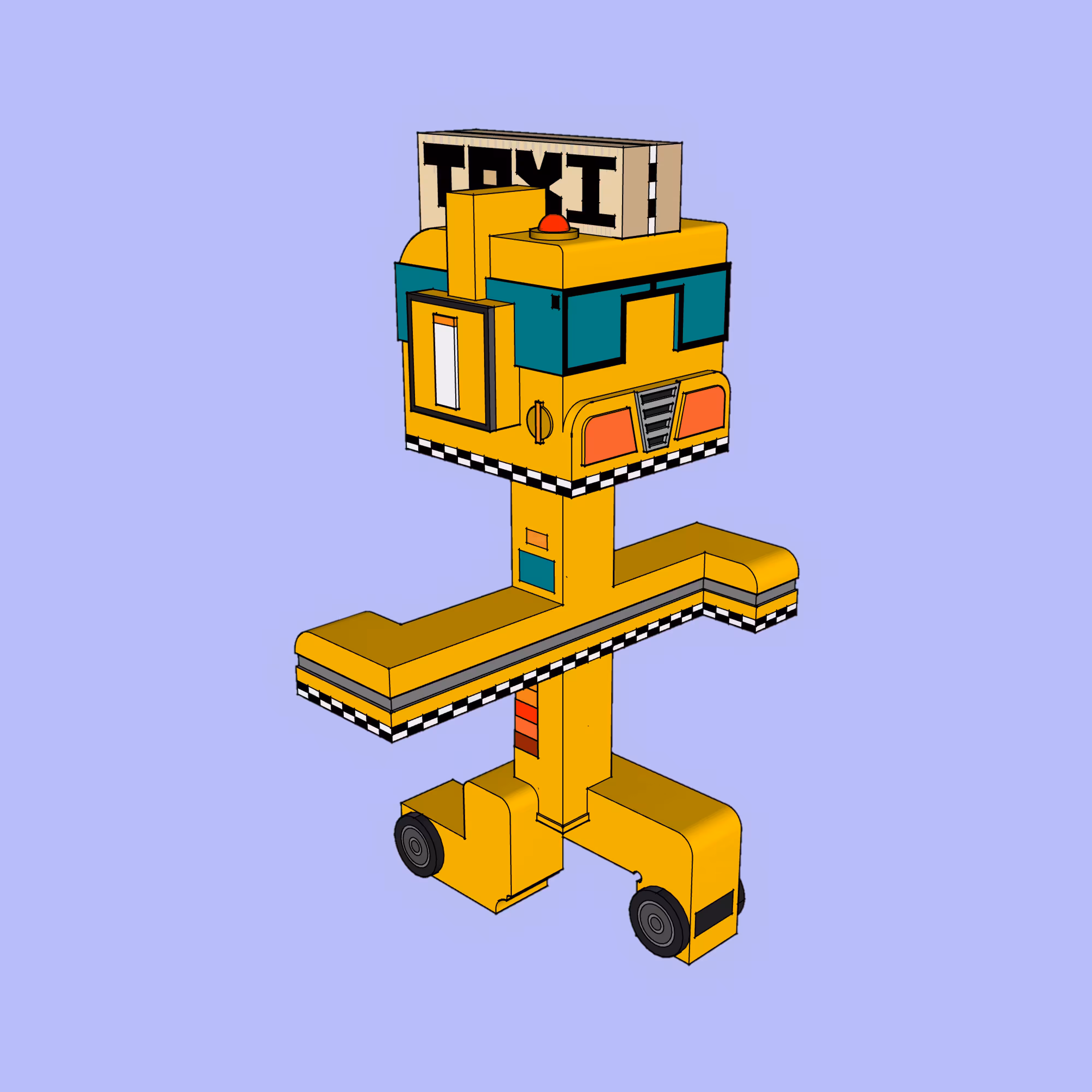 BrickBeads #3109 - Port-A-Taxi