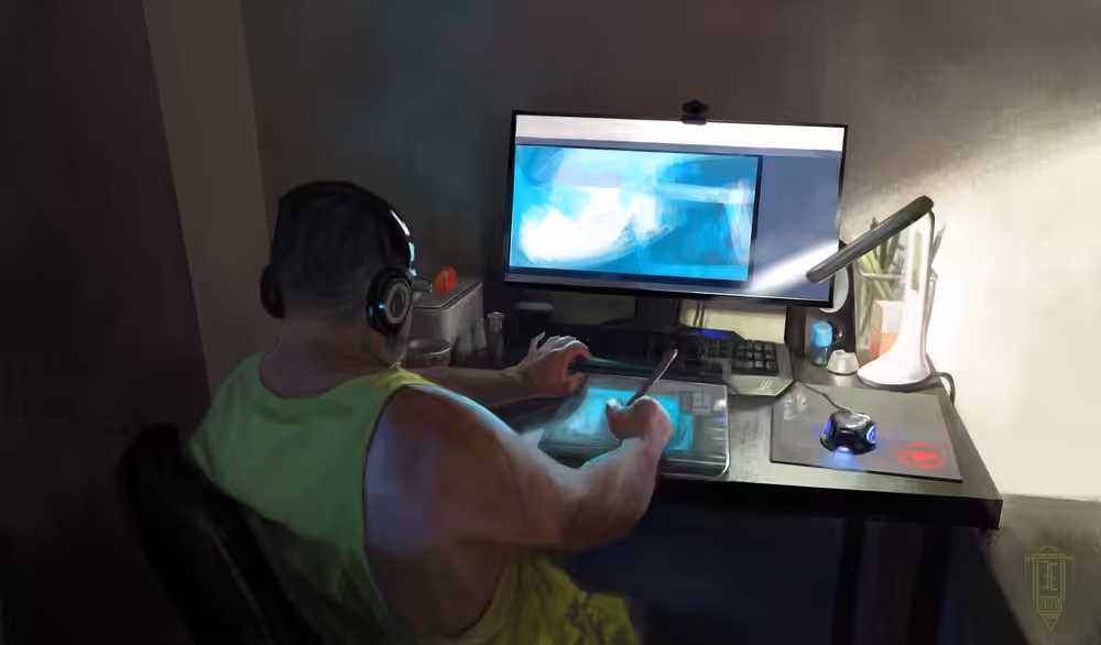 My Work Place  #InMyHomeJam #ArtStationJam