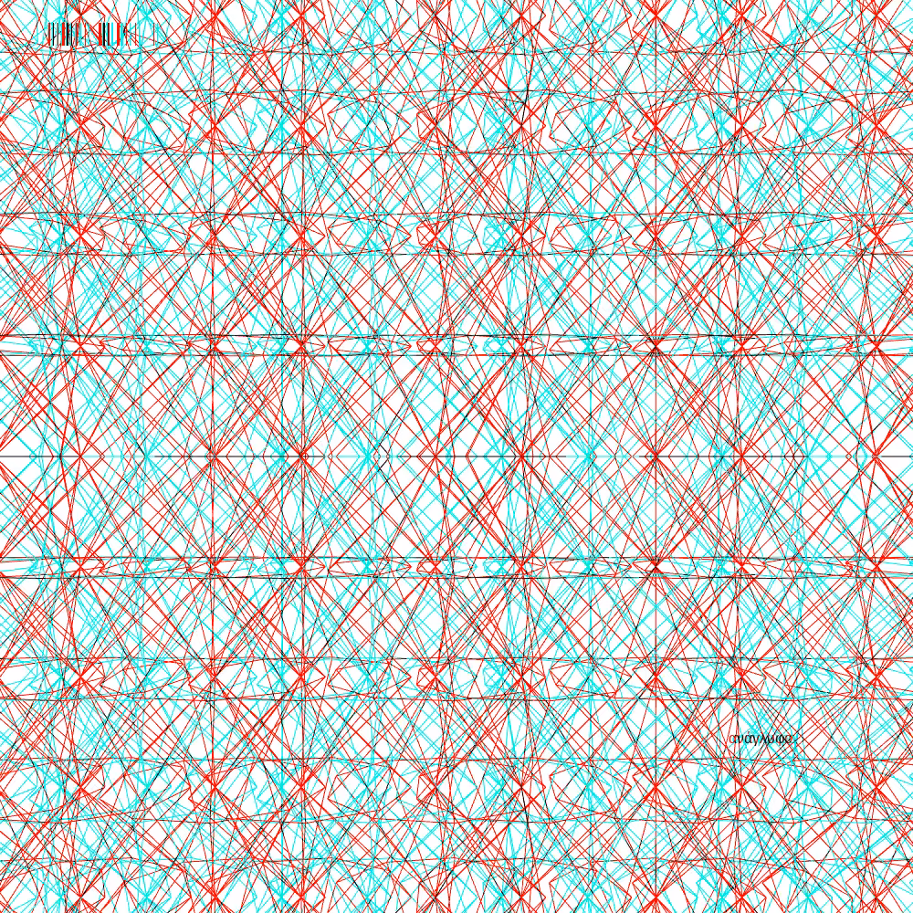 anaglyphic - delta pattern #8