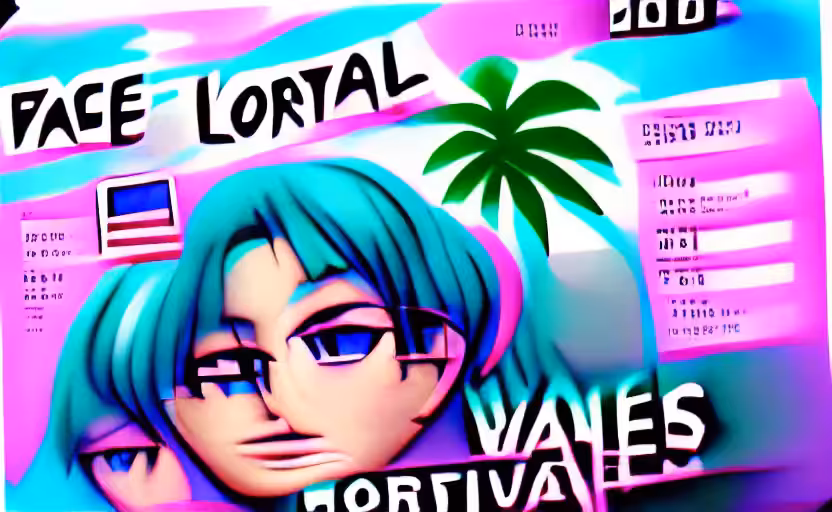 Vaporwave Portrait 13