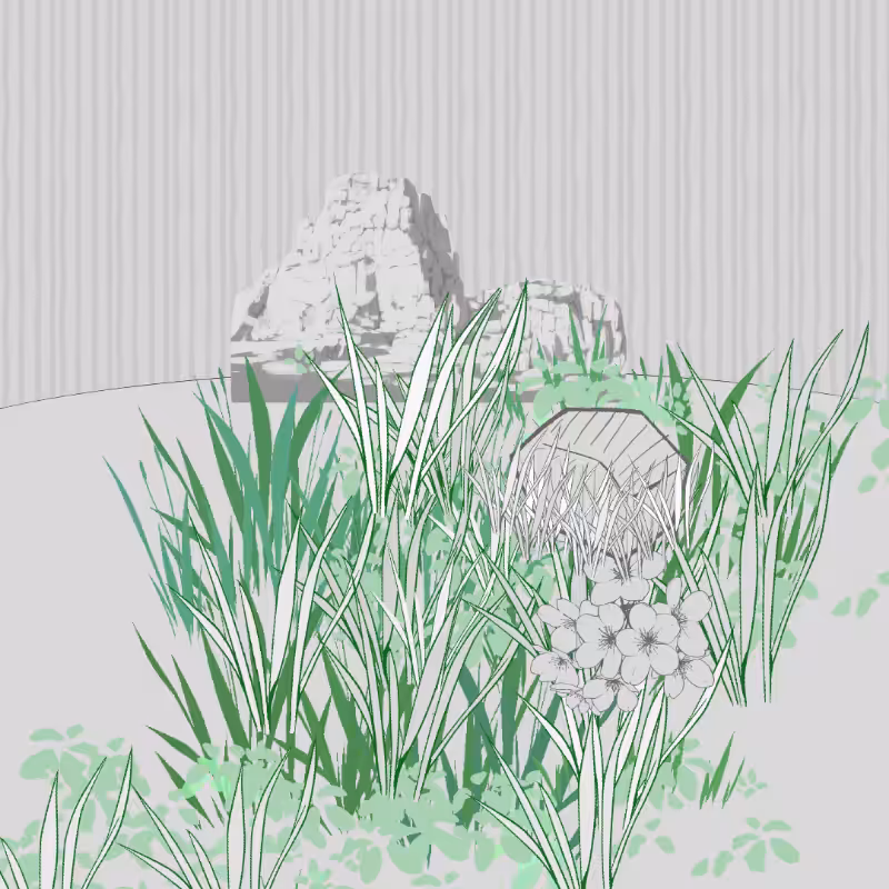 Wild Grass and Rubble #119