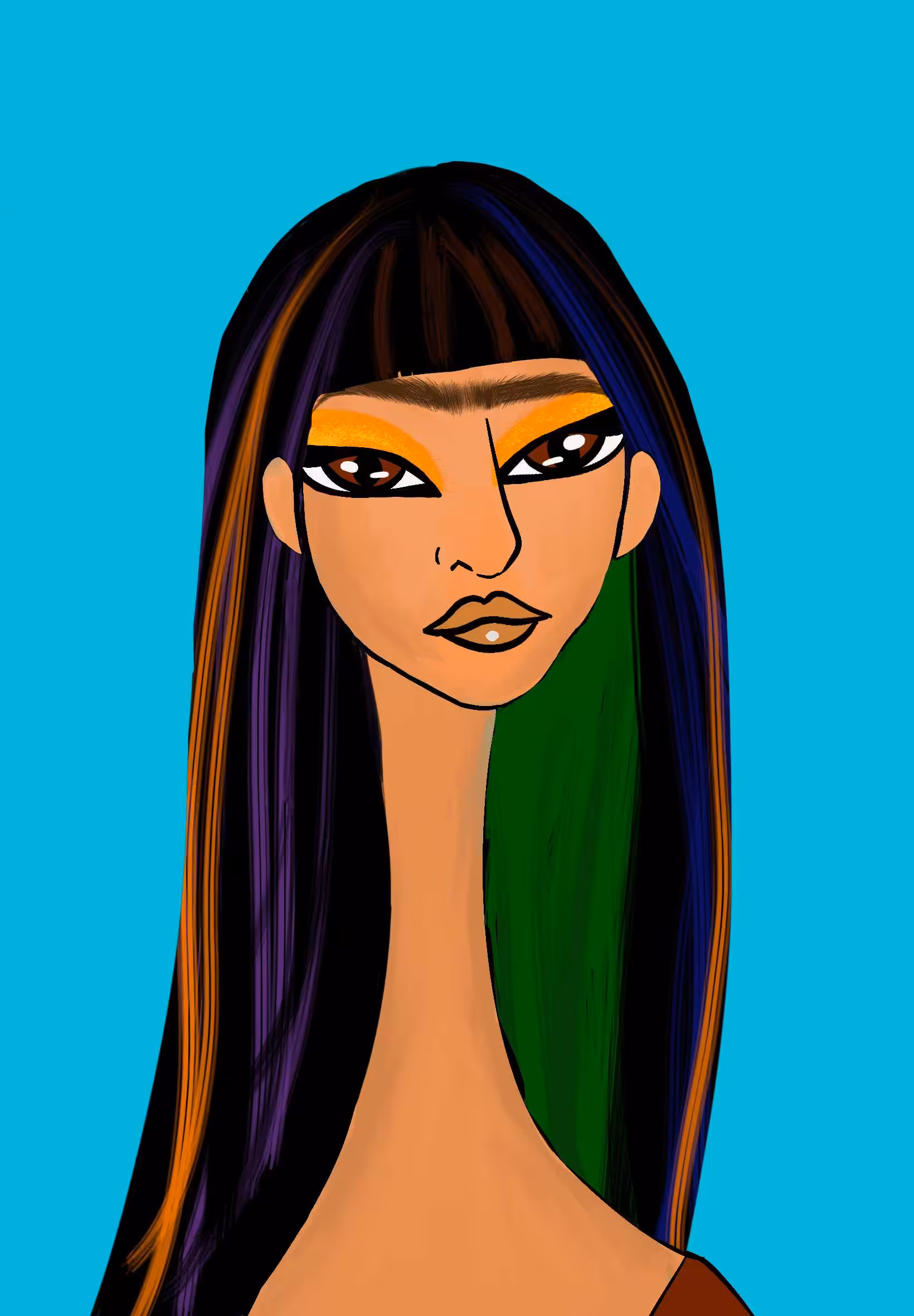 Long Neckie Lady #686