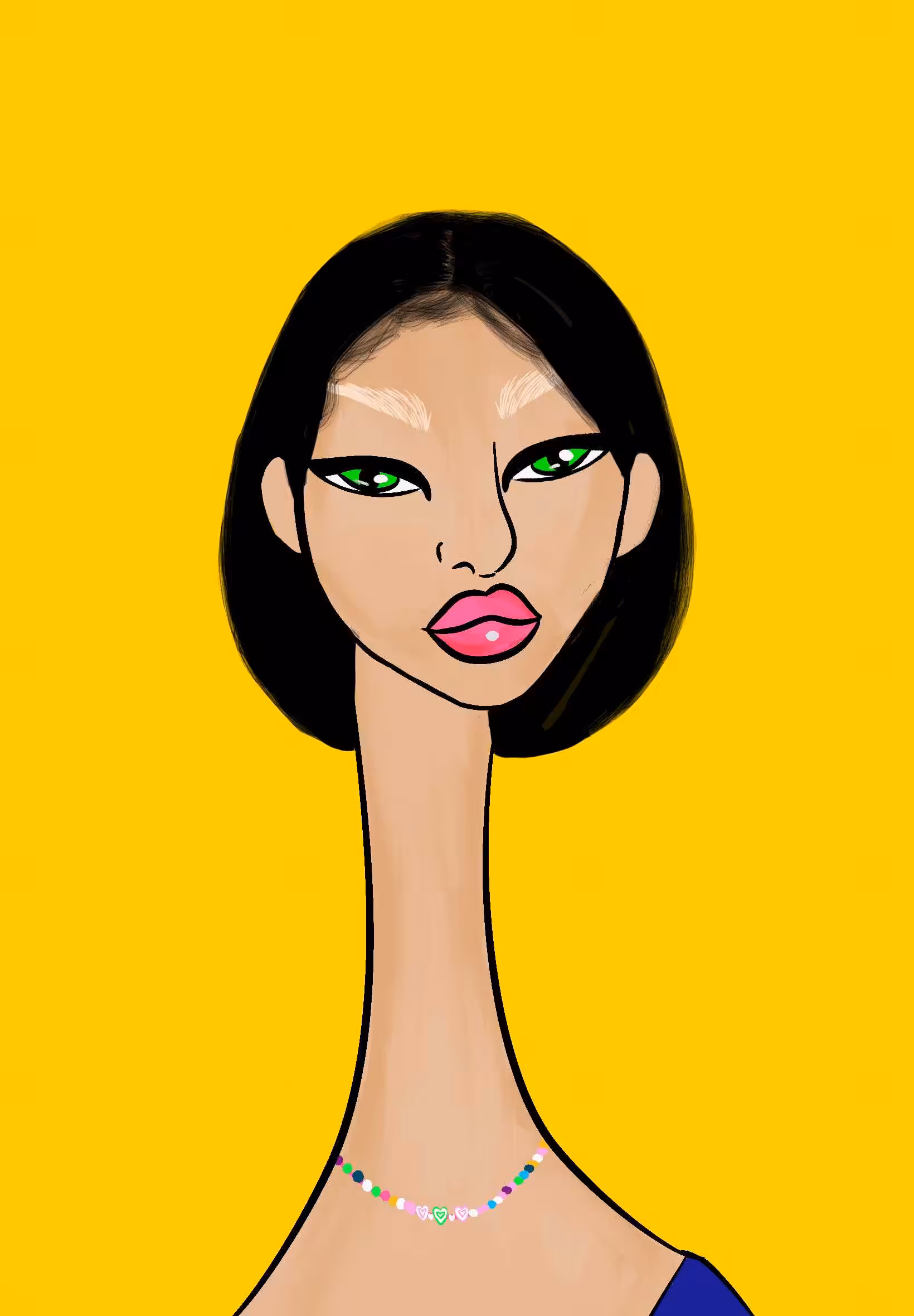 Long Neckie Ladies: Long Neckie Lady #2044
